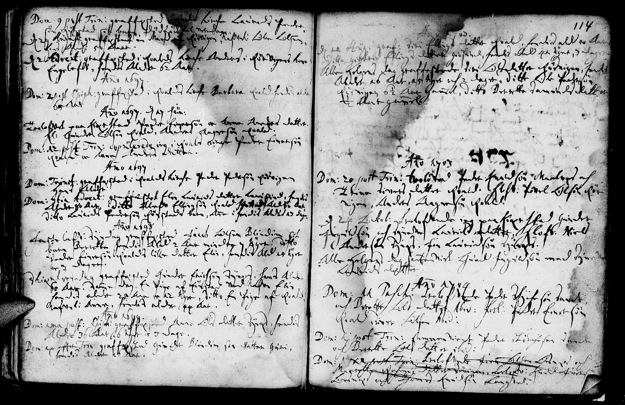 Ministerialprotokoller, klokkerbøker og fødselsregistre - Møre og Romsdal, SAT/A-1454/536/L0492: Parish register (official) no. 536A01 /2, 1689-1738, p. 114