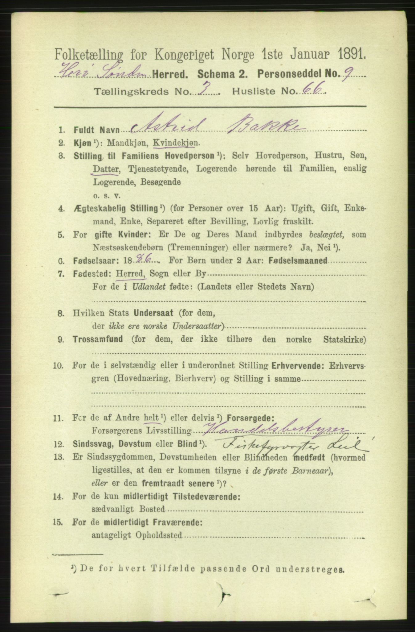 RA, 1891 census for 1515 Herøy, 1891, p. 1421