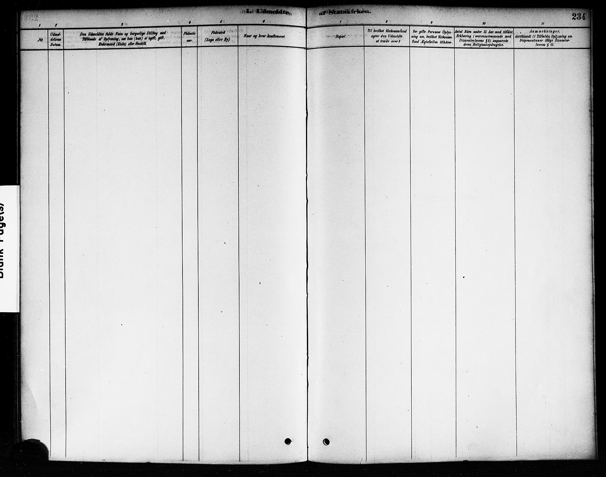 Aremark prestekontor Kirkebøker, SAO/A-10899/F/Fb/L0004: Parish register (official) no. II 4, 1878-1895, p. 234