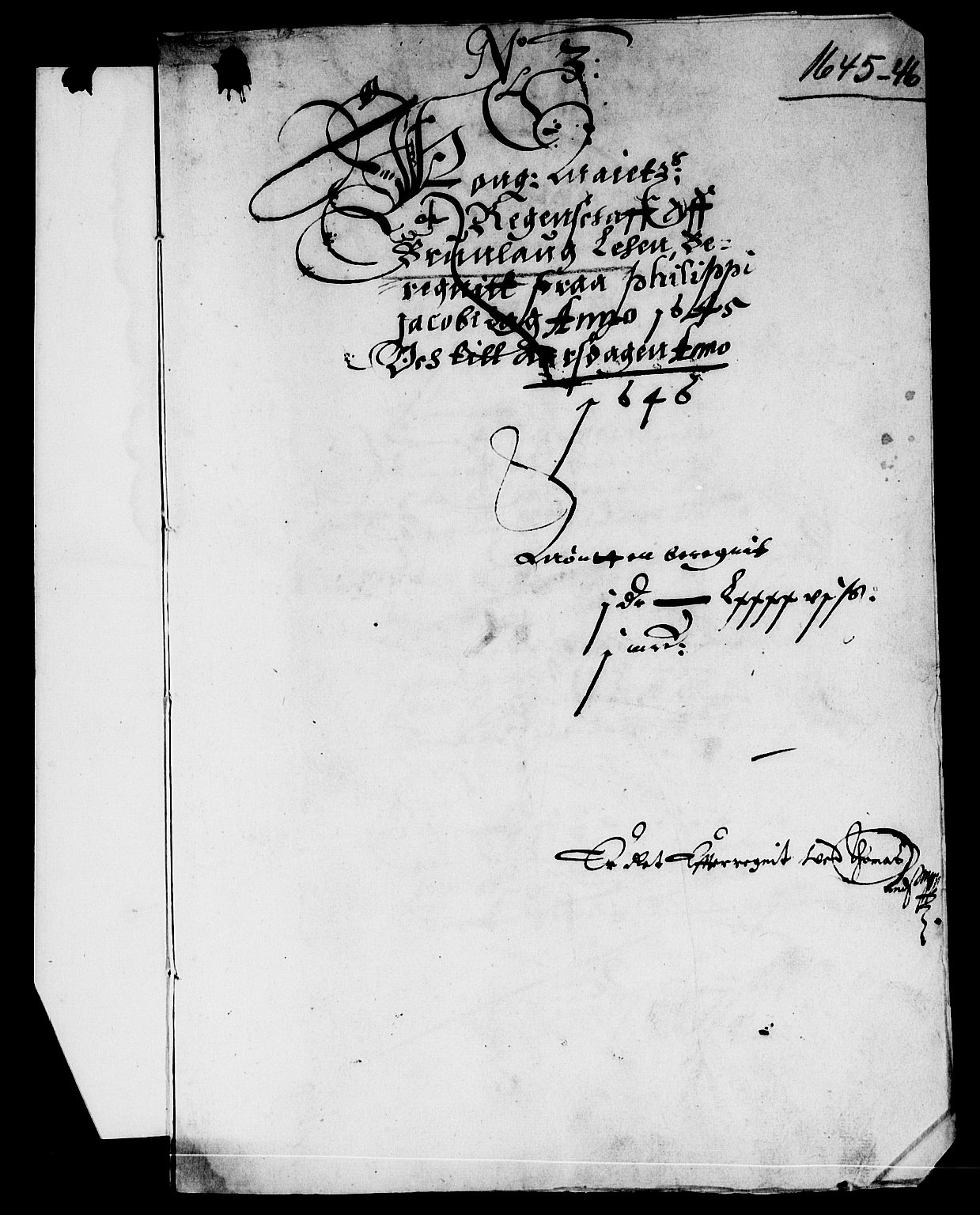 Rentekammeret inntil 1814, Reviderte regnskaper, Lensregnskaper, AV/RA-EA-5023/R/Rb/Rbl/L0009: Brunla len, 1643-1647