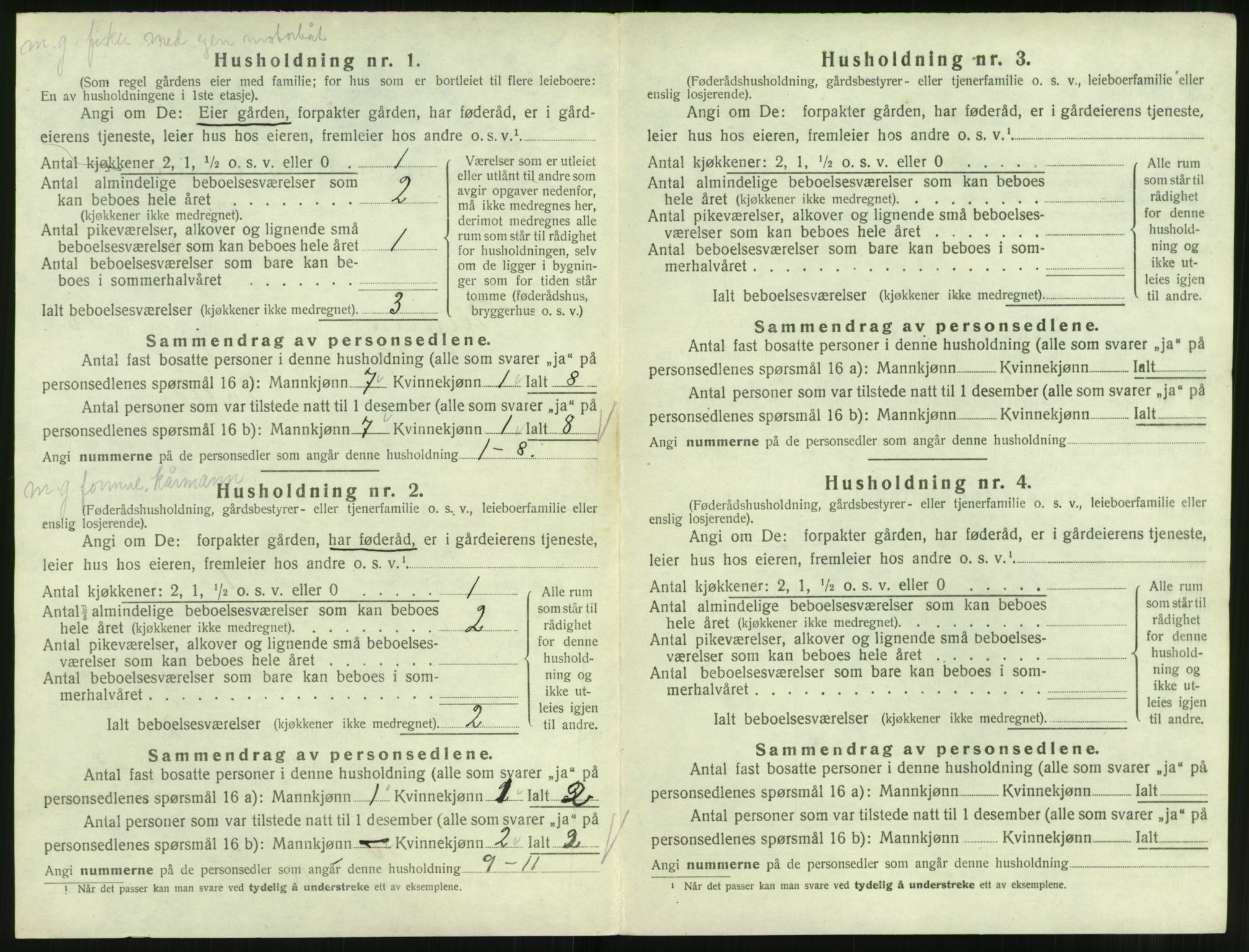 SAT, 1920 census for Ulstein, 1920, p. 661