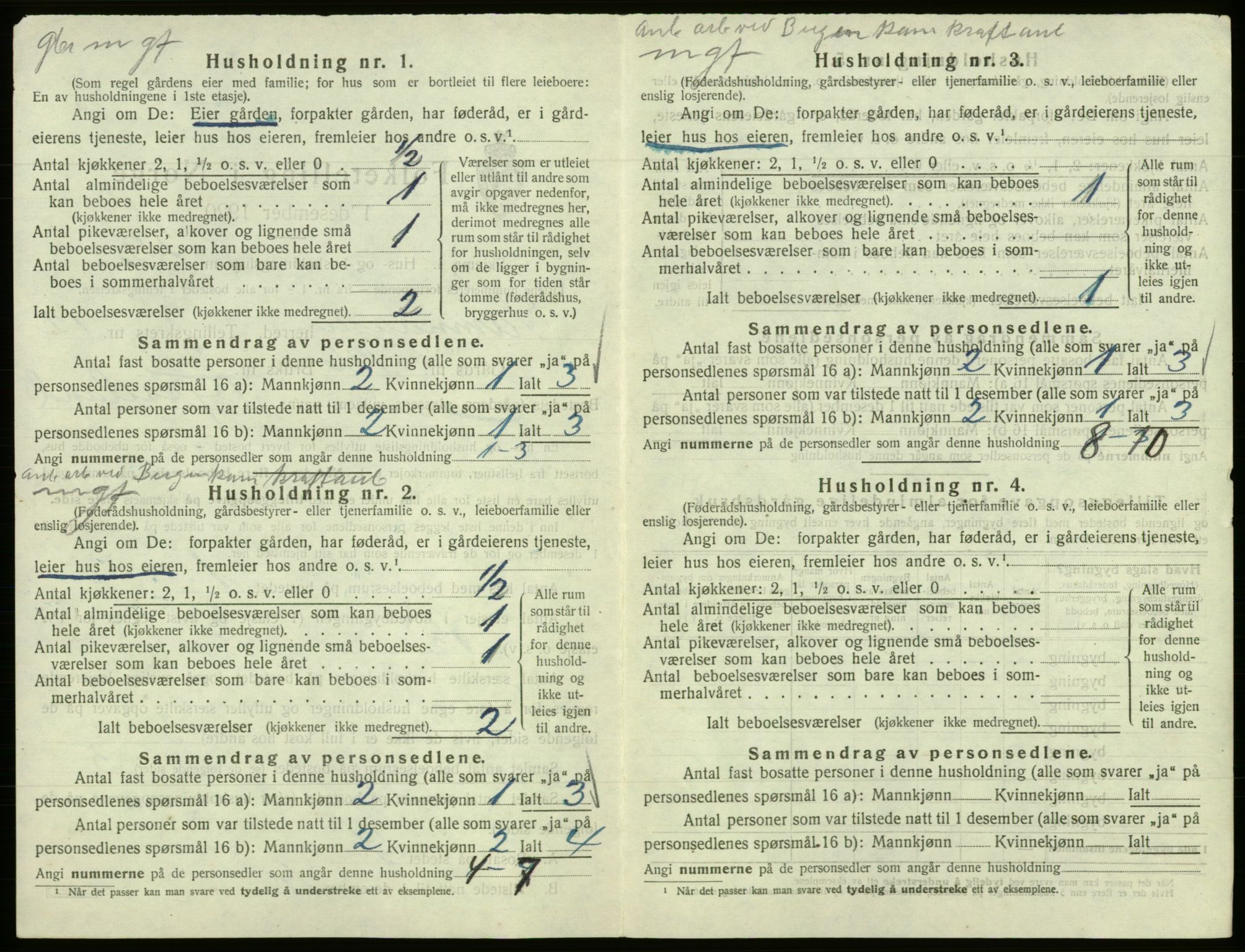 SAB, 1920 census for Samnanger, 1920, p. 674