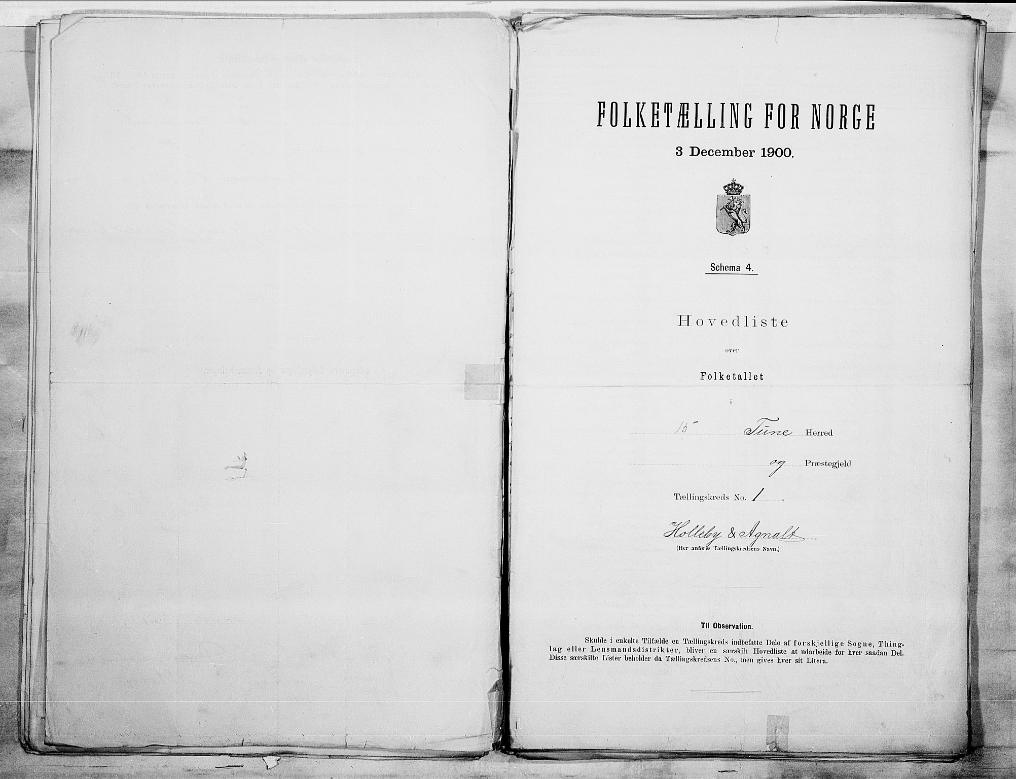 SAO, 1900 census for Tune, 1900, p. 4