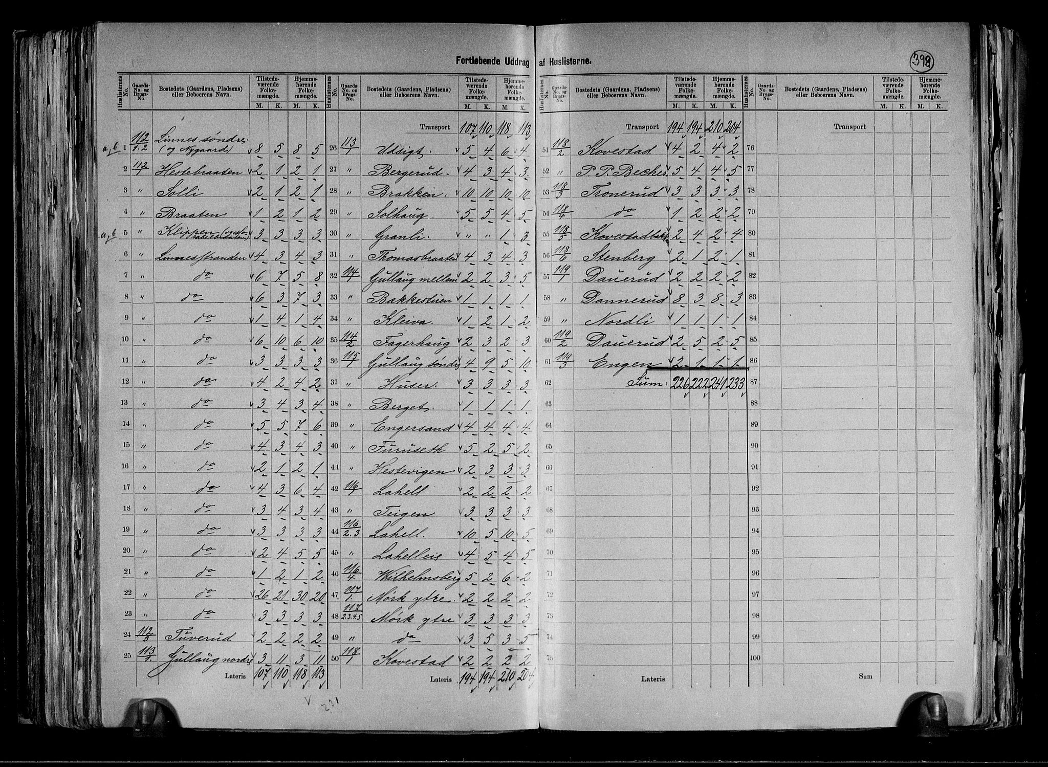 RA, 1891 census for 0626 Lier, 1891, p. 24