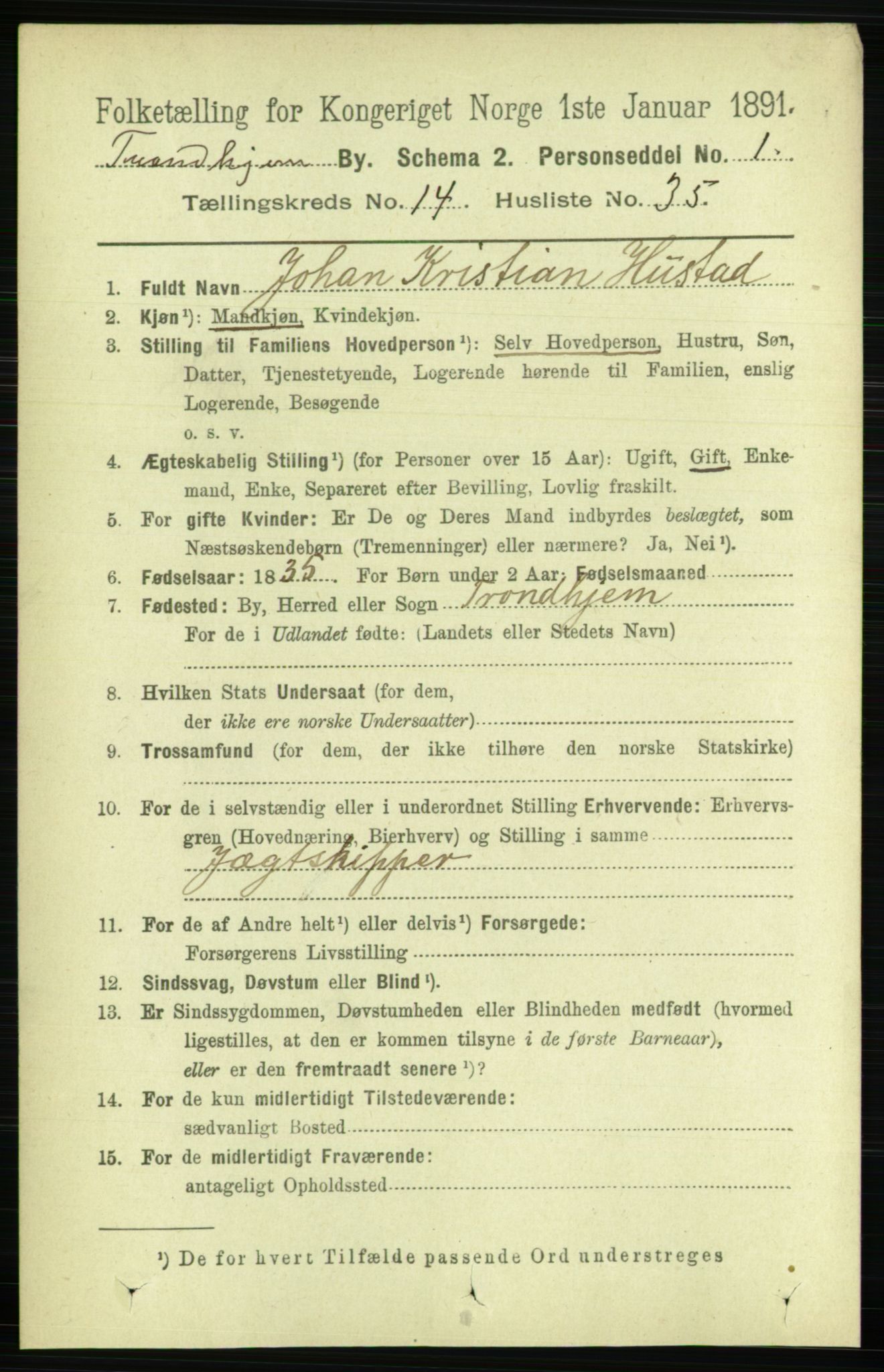 RA, 1891 census for 1601 Trondheim, 1891, p. 11440