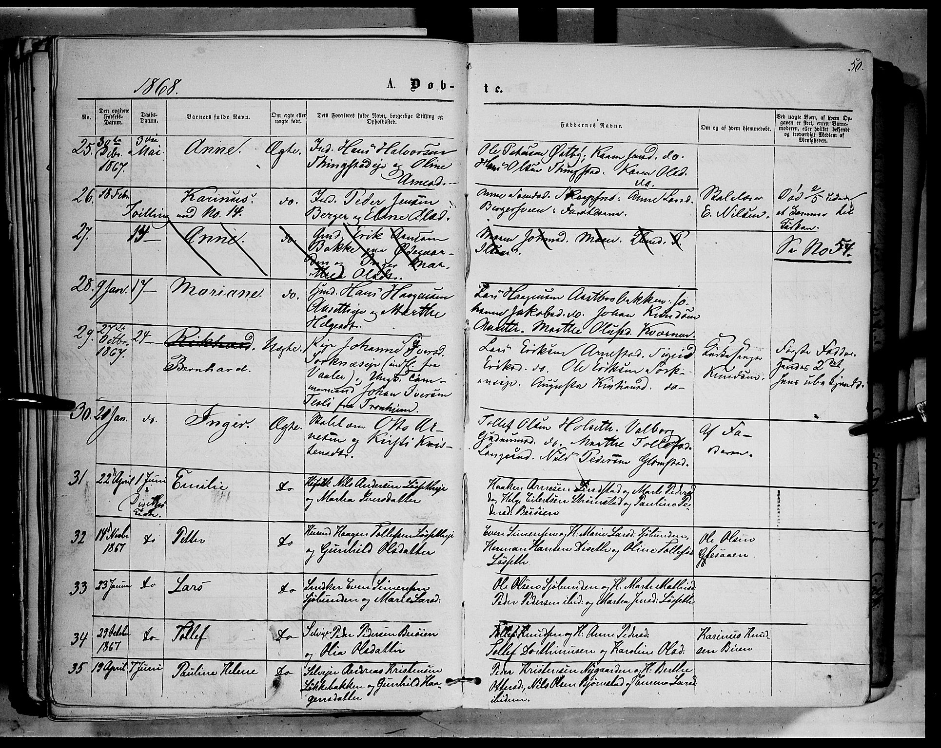 Åmot prestekontor, Hedmark, AV/SAH-PREST-056/H/Ha/Haa/L0008: Parish register (official) no. 8, 1862-1875, p. 50
