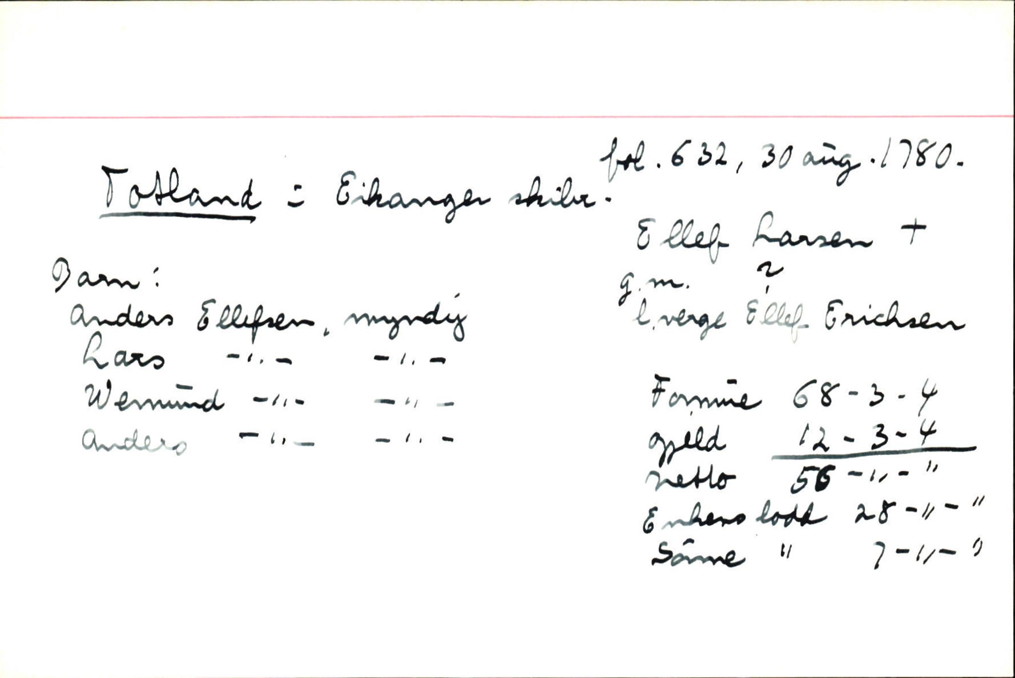 Skiftekort ved Statsarkivet i Bergen, SAB/SKIFTEKORT/001/L0003: Skifteprotokoll nr. 6, 1776-1783, p. 432