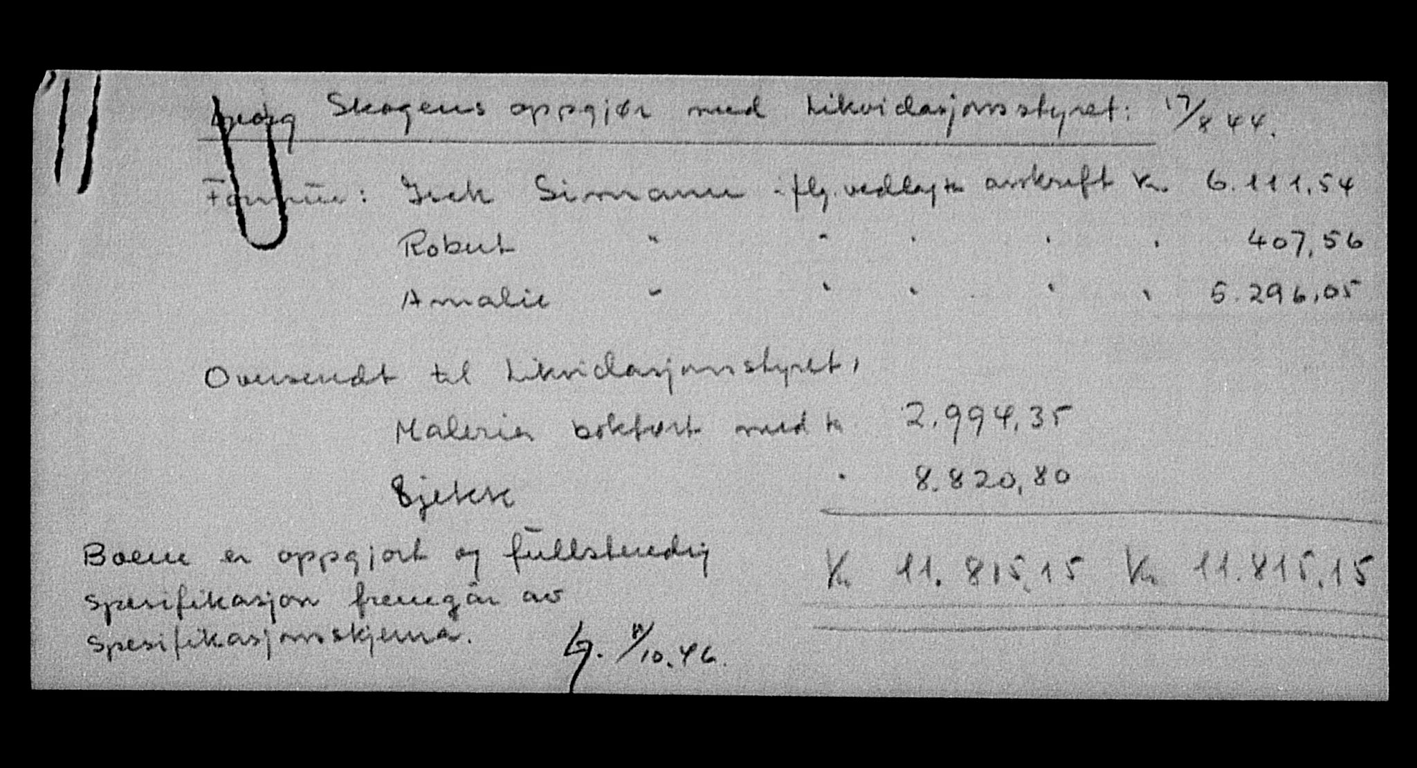 Justisdepartementet, Tilbakeføringskontoret for inndratte formuer, RA/S-1564/H/Hc/Hcd/L1007: --, 1945-1947, p. 96