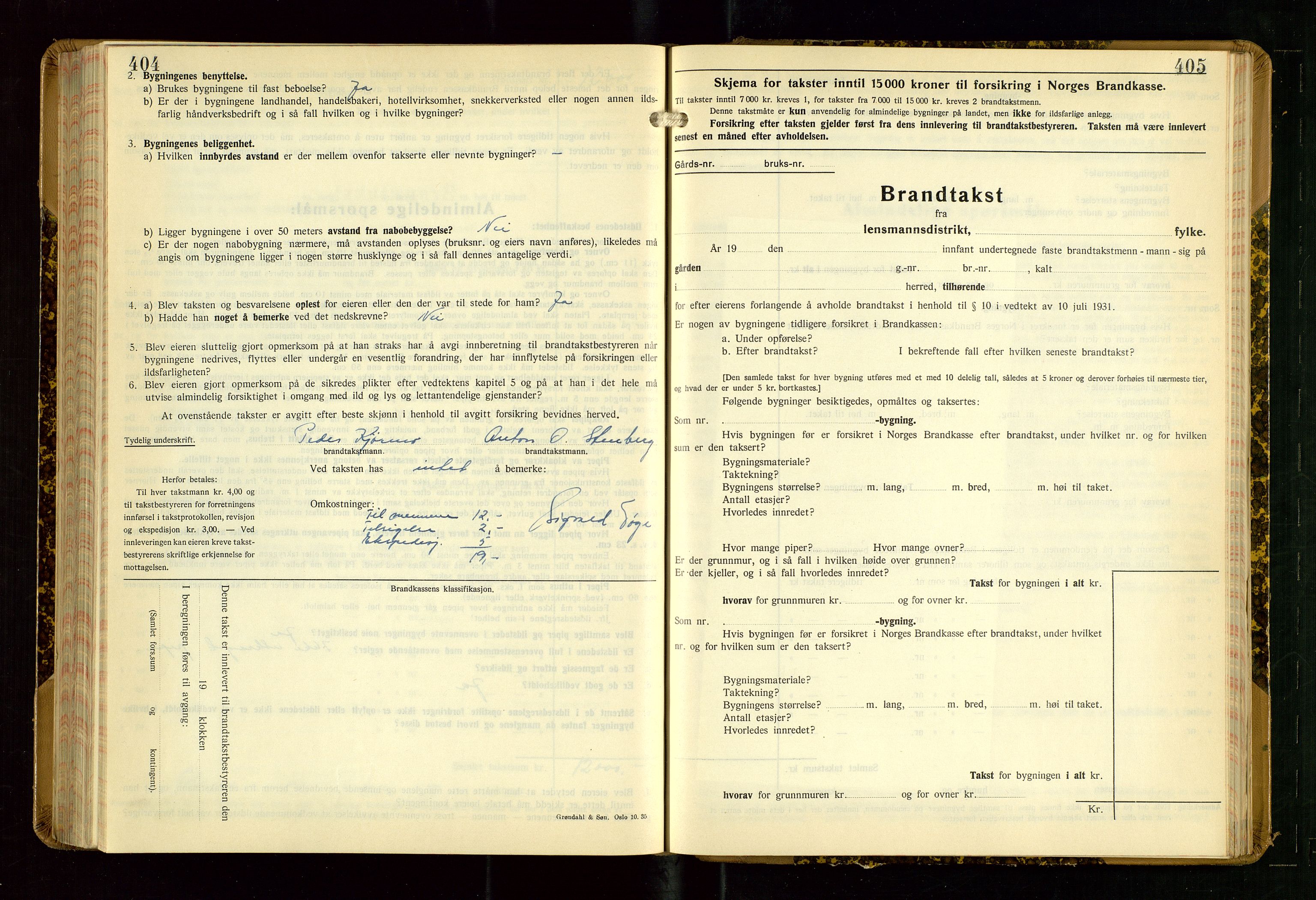 Lund lensmannskontor, AV/SAST-A-100303/Gob/L0006: "Brandtakstprotokoll", 1938-1951, p. 404-405