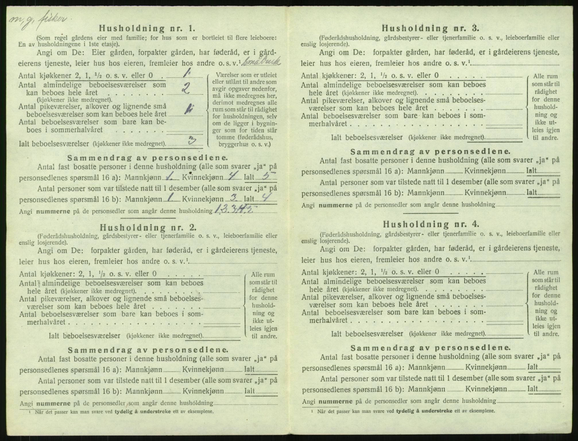 SAT, 1920 census for Giske, 1920, p. 511