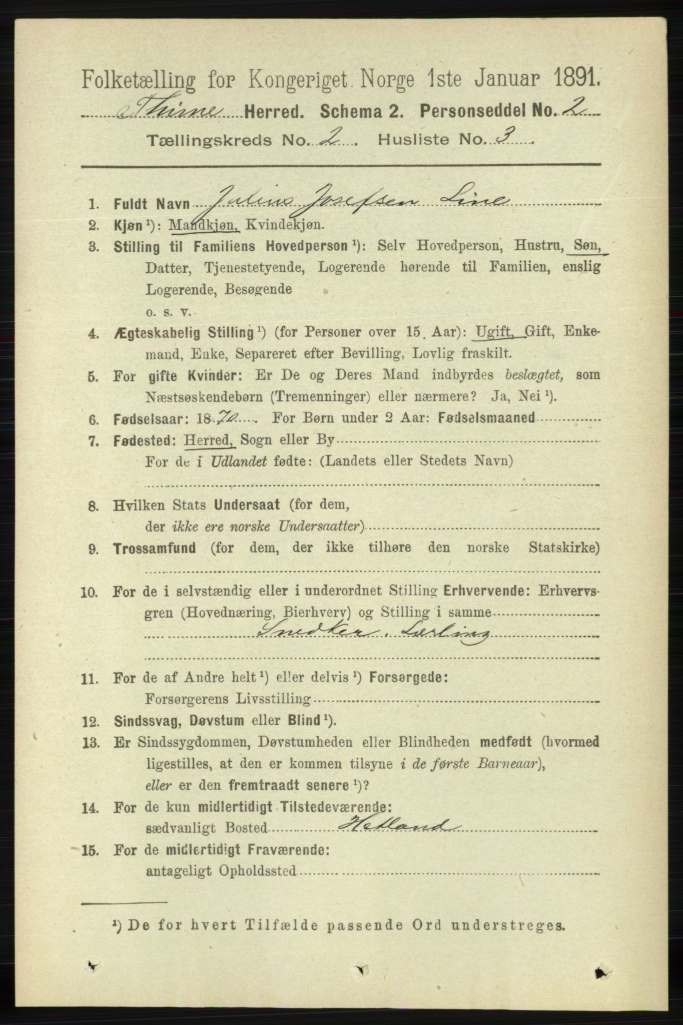 RA, 1891 census for 1121 Time, 1891, p. 682