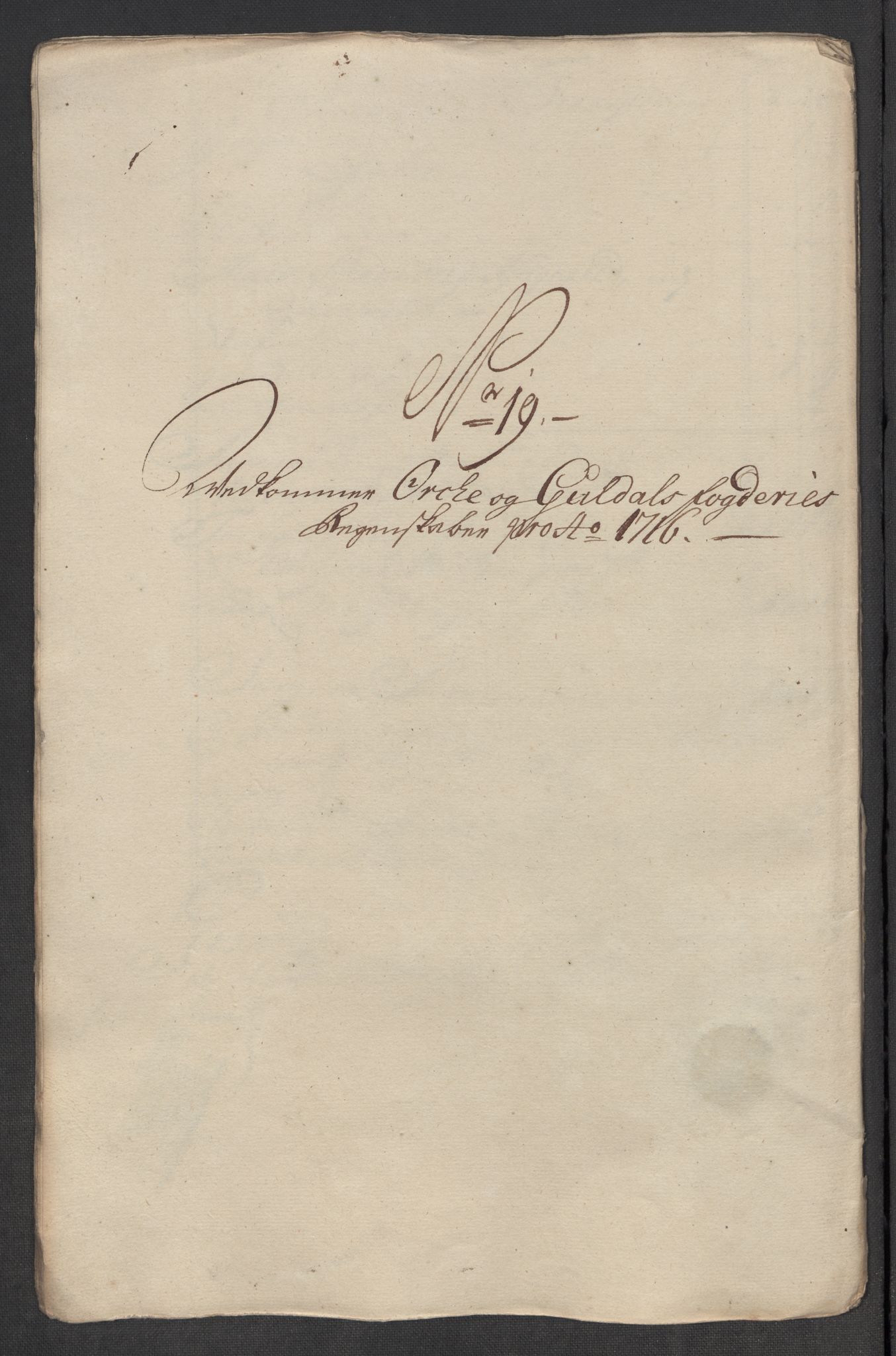Rentekammeret inntil 1814, Reviderte regnskaper, Fogderegnskap, RA/EA-4092/R60/L3967: Fogderegnskap Orkdal og Gauldal, 1716, p. 205