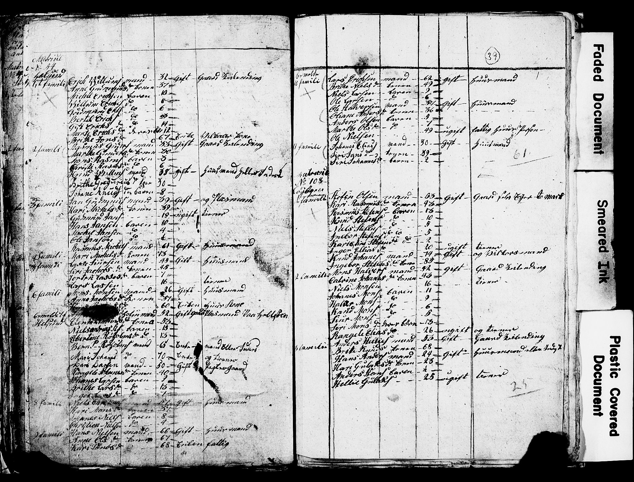 SAB, 1825 Census for Manger parish, 1825, p. 43