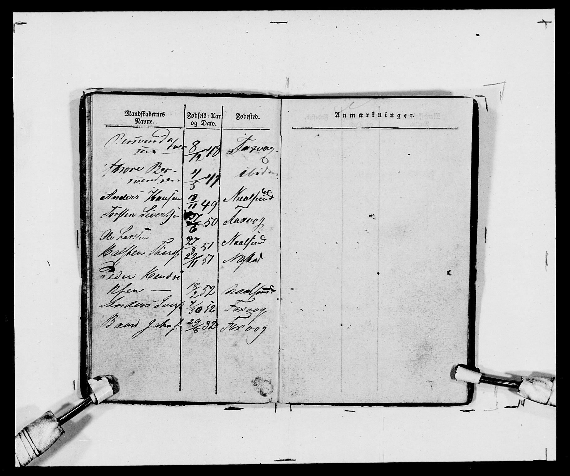 Generalitets- og kommissariatskollegiet, Det kongelige norske kommissariatskollegium, AV/RA-EA-5420/E/Eh/L0120: Tingvollske kompani, 1850-1870, p. 194