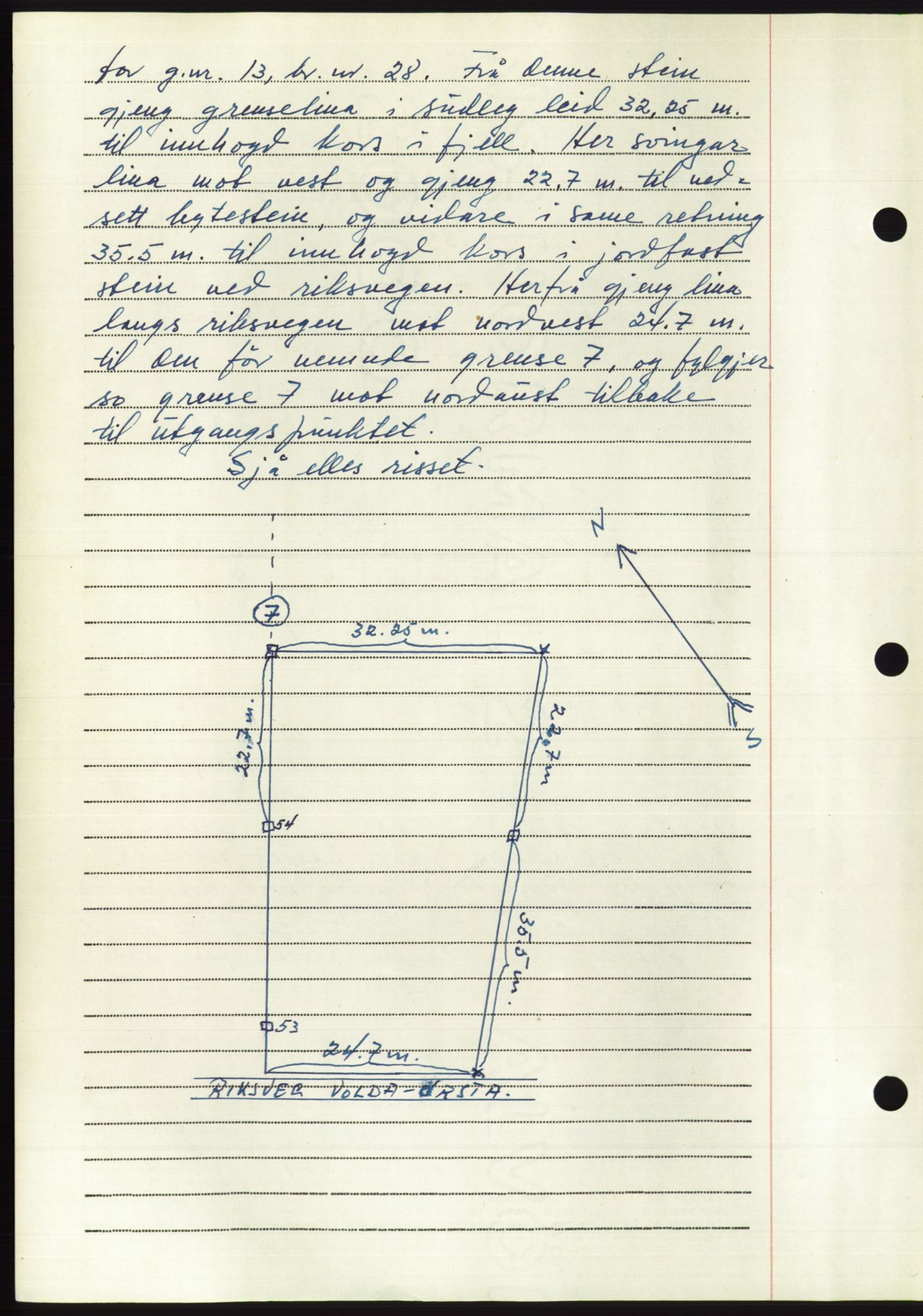 Søre Sunnmøre sorenskriveri, AV/SAT-A-4122/1/2/2C/L0094: Mortgage book no. 20A, 1953-1953, Diary no: : 137/1953