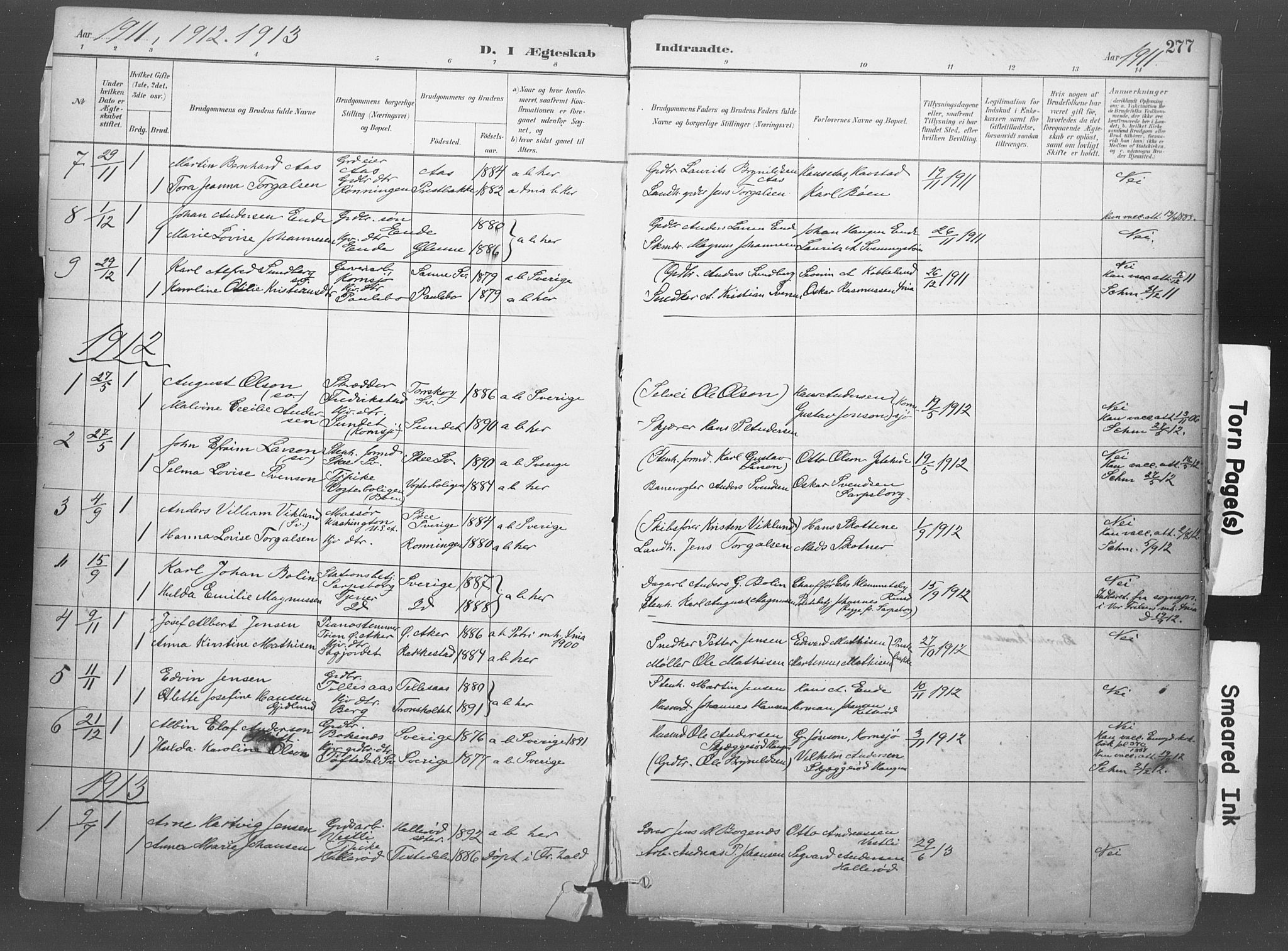 Idd prestekontor Kirkebøker, SAO/A-10911/F/Fb/L0002: Parish register (official) no. II 2, 1882-1923, p. 277