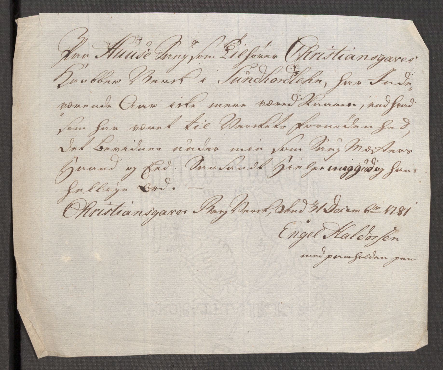 Rentekammeret inntil 1814, Reviderte regnskaper, Fogderegnskap, AV/RA-EA-4092/R48/L3097: Fogderegnskap Sunnhordland og Hardanger, 1781, p. 97