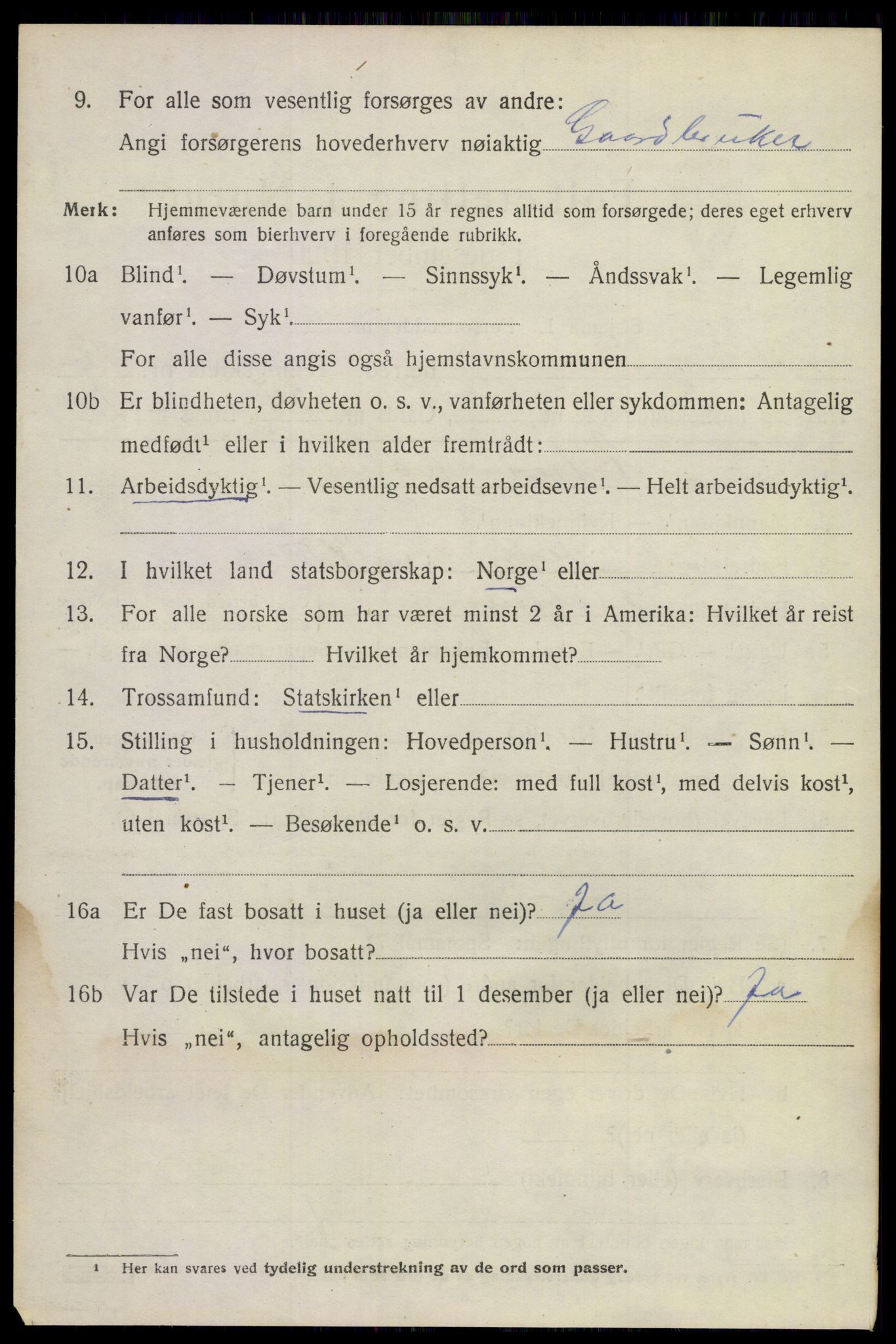 SAKO, 1920 census for Sandeherred, 1920, p. 24791