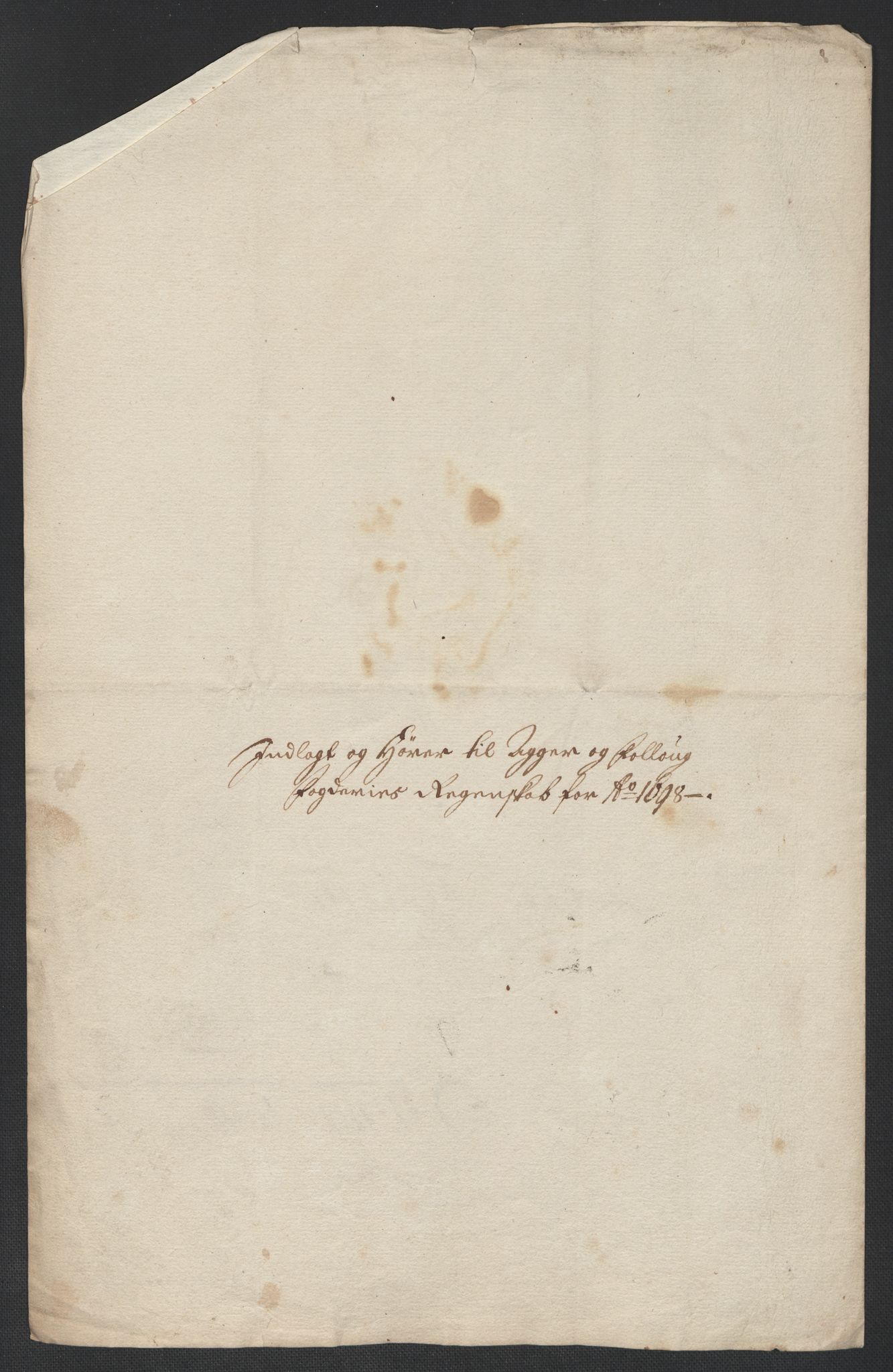 Rentekammeret inntil 1814, Reviderte regnskaper, Fogderegnskap, RA/EA-4092/R10/L0441: Fogderegnskap Aker og Follo, 1698, p. 251