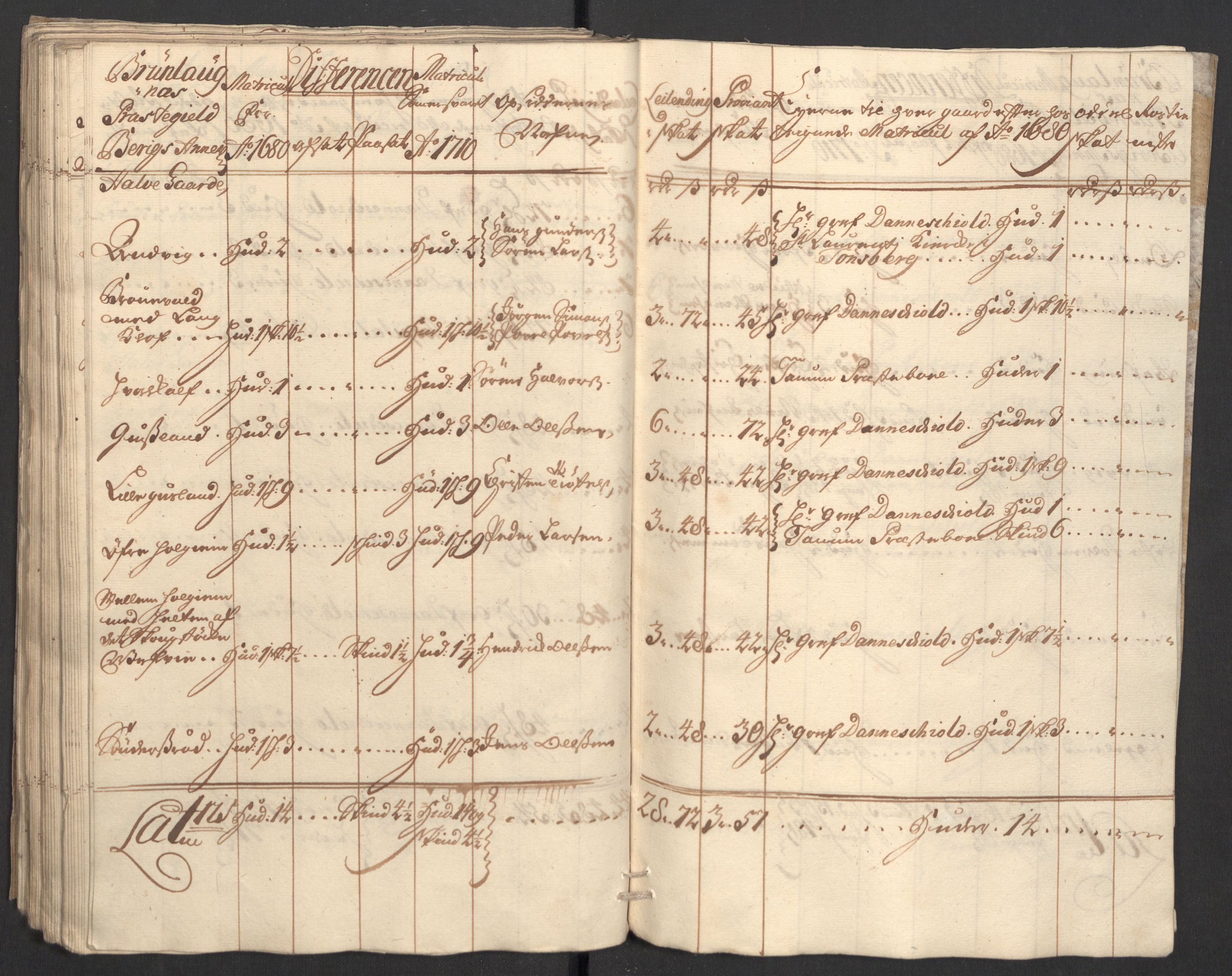 Rentekammeret inntil 1814, Reviderte regnskaper, Fogderegnskap, RA/EA-4092/R33/L1981: Fogderegnskap Larvik grevskap, 1709-1710, p. 373