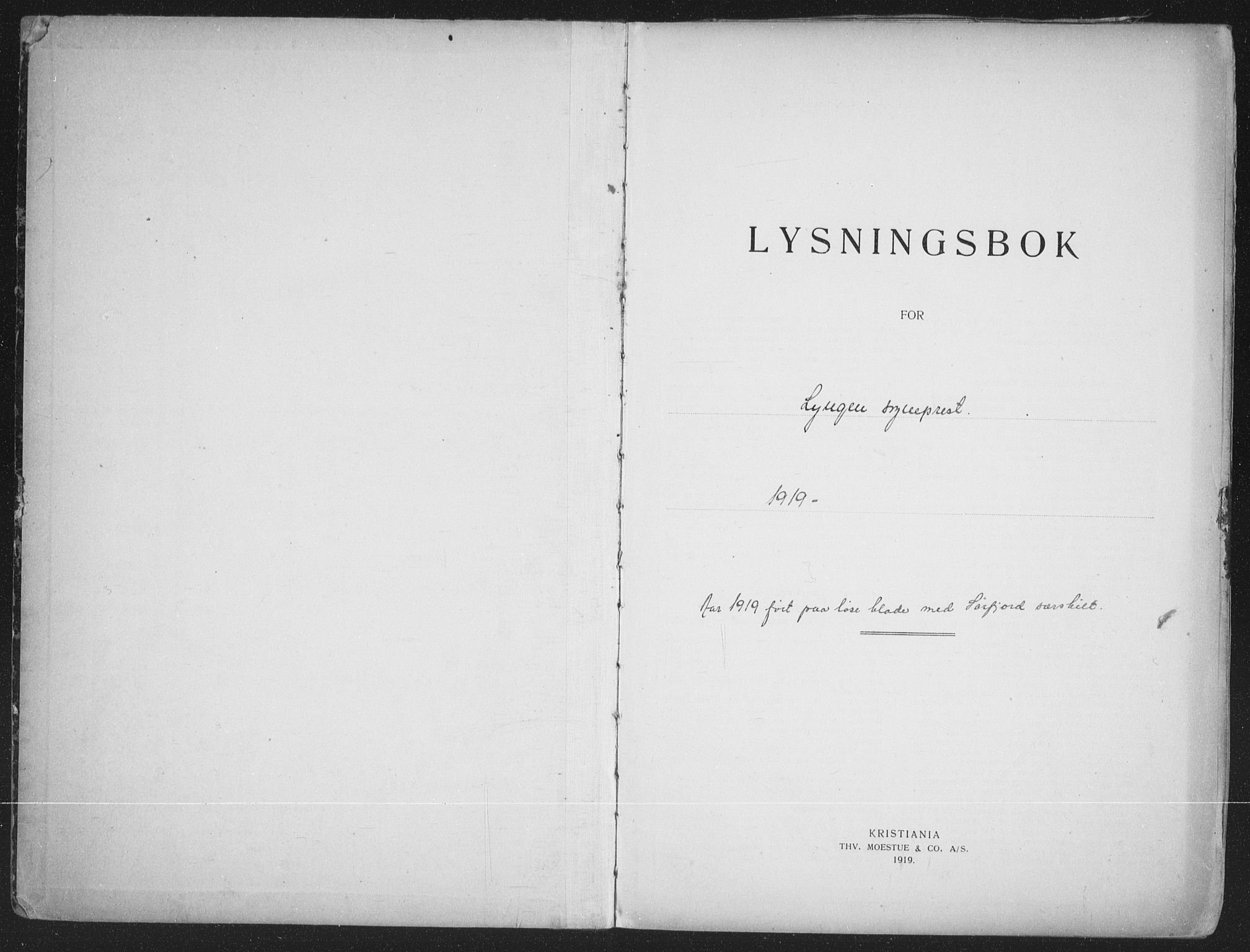 Lyngen sokneprestembete, SATØ/S-1289/I/Ic/L0058: Banns register no. 58, 1919-1941