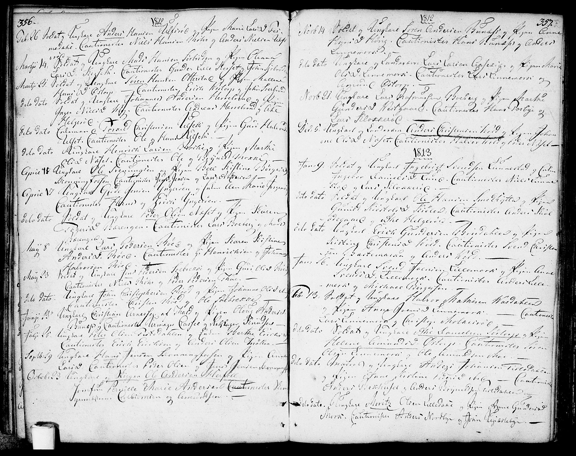 Berg prestekontor Kirkebøker, AV/SAO-A-10902/F/Fa/L0001: Parish register (official) no. I 1, 1770-1814, p. 356-357