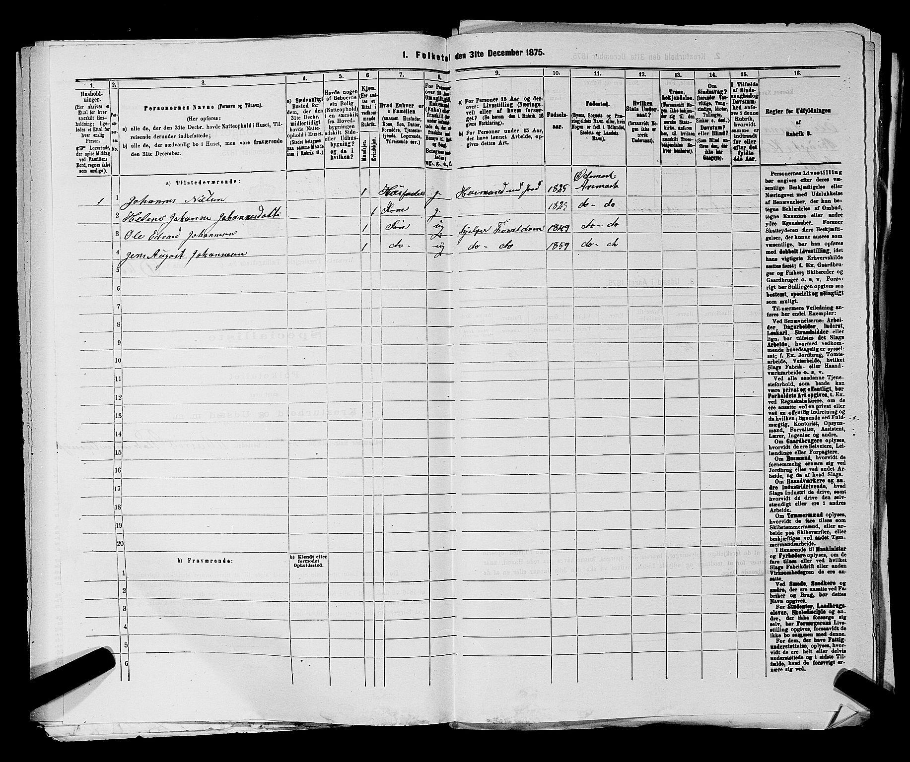 RA, 1875 census for 0118P Aremark, 1875, p. 941