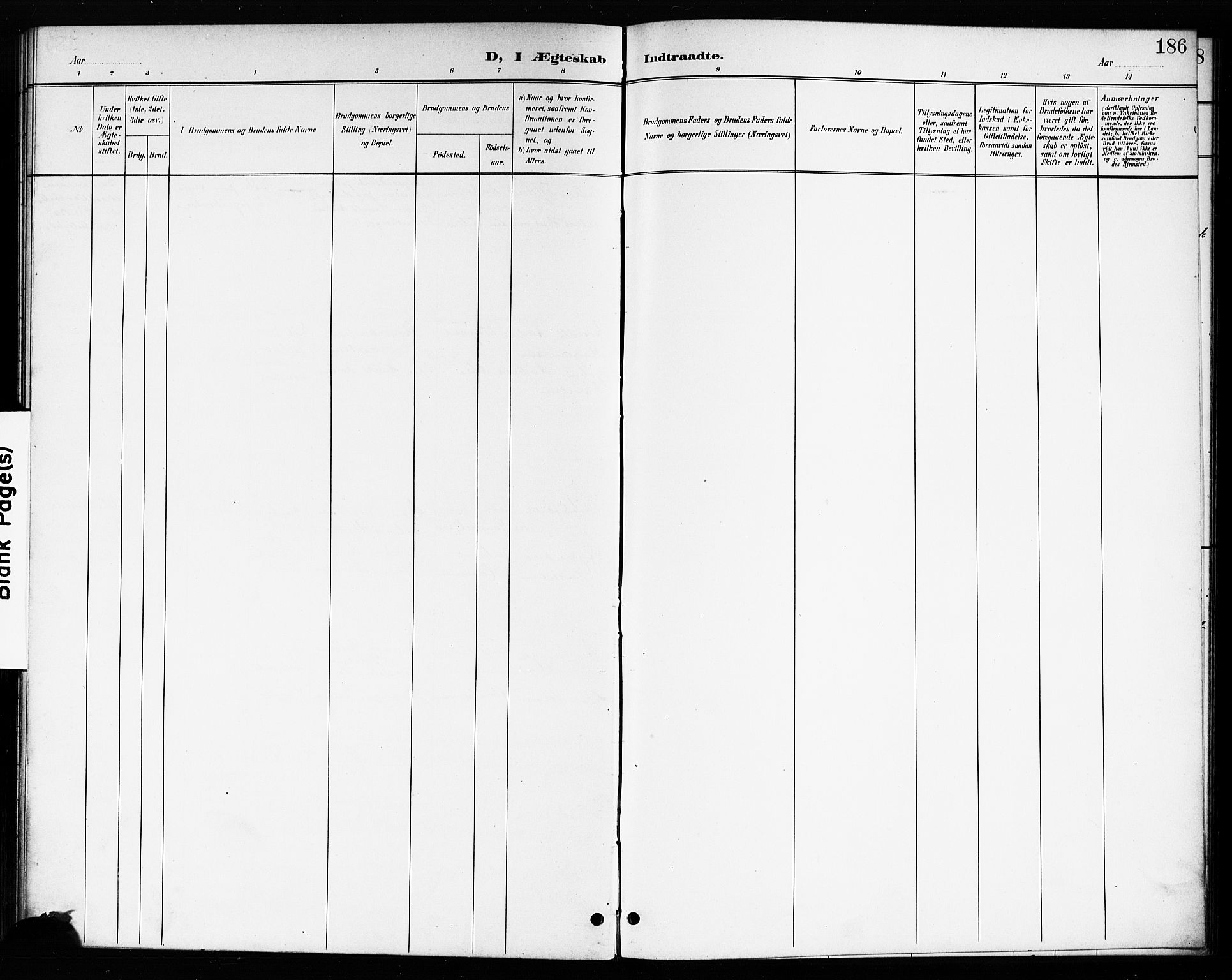 Drøbak prestekontor Kirkebøker, AV/SAO-A-10142a/G/Ga/L0001: Parish register (copy) no. I 1, 1897-1917, p. 186