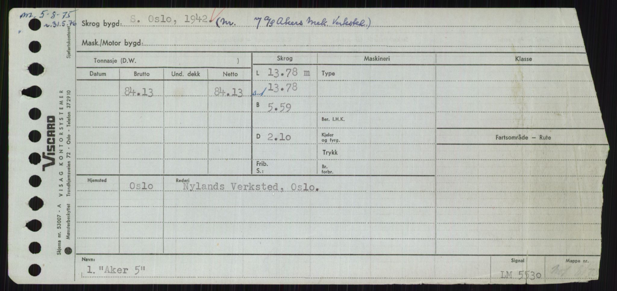 Sjøfartsdirektoratet med forløpere, Skipsmålingen, AV/RA-S-1627/H/Hc/L0001: Lektere, A-Y, p. 3