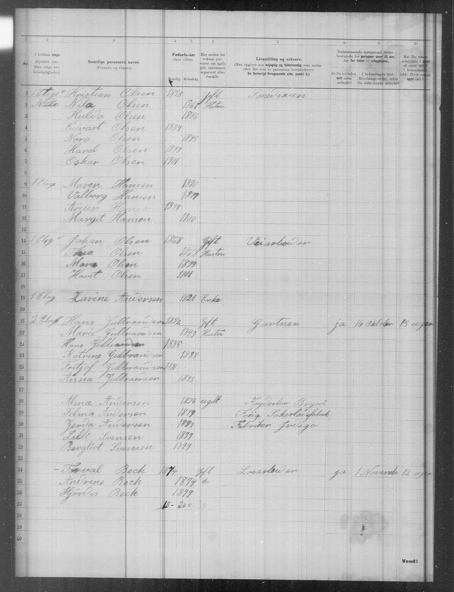 OBA, Municipal Census 1902 for Kristiania, 1902, p. 13764