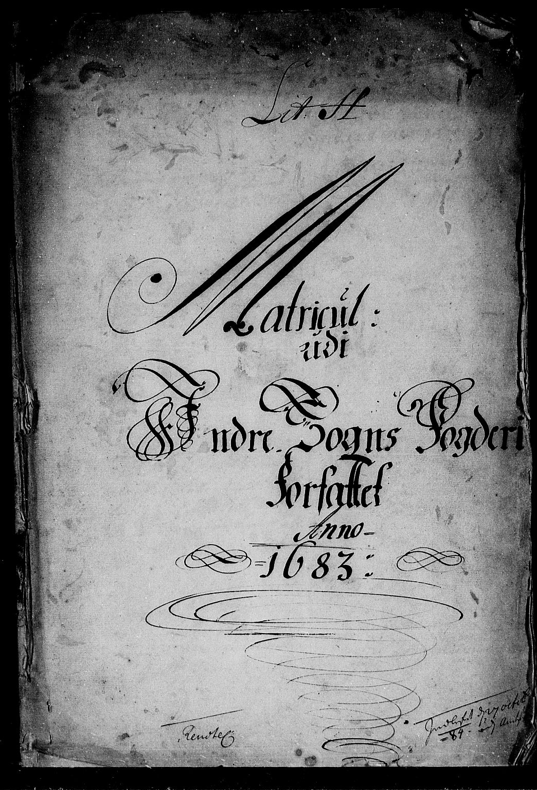 Rentekammeret inntil 1814, Reviderte regnskaper, Stiftamtstueregnskaper, Bergen stiftamt, AV/RA-EA-6043/R/Rc/L0069: Bergen stiftamt, 1683