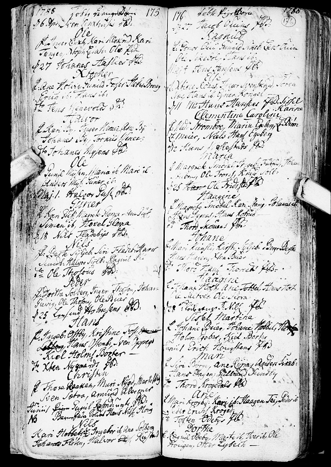 Enebakk prestekontor Kirkebøker, SAO/A-10171c/F/Fa/L0002: Parish register (official) no. I 2, 1755-1806, p. 175-176