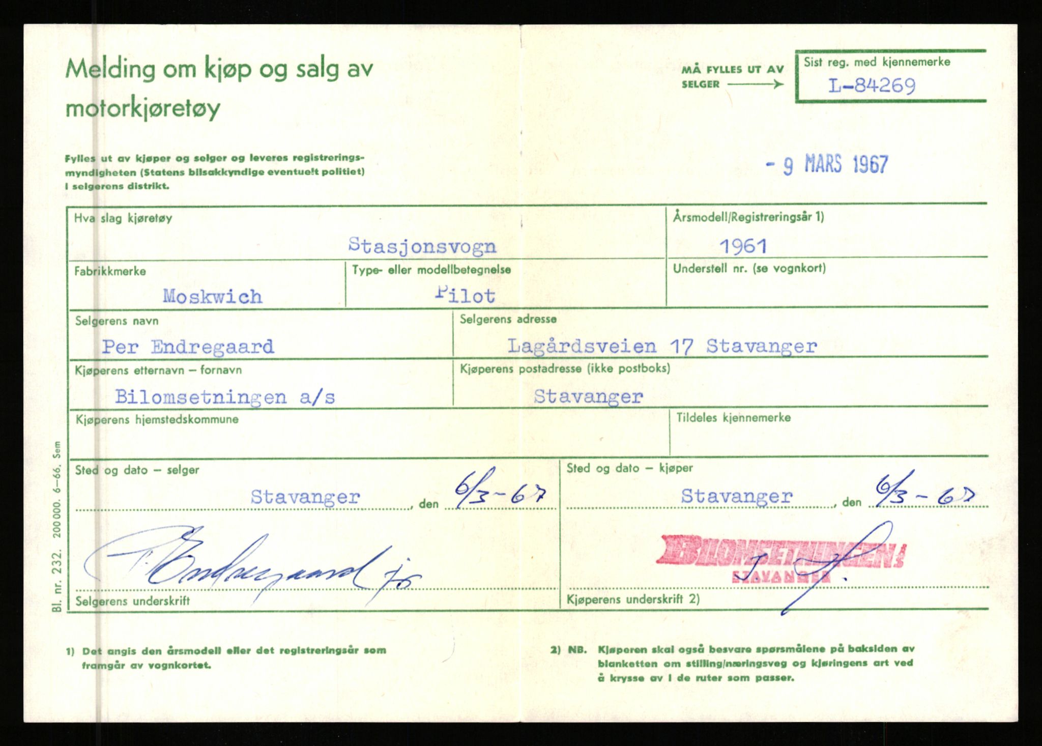 Stavanger trafikkstasjon, SAST/A-101942/0/F/L0073: L-84100 - L-86499, 1930-1971, p. 199