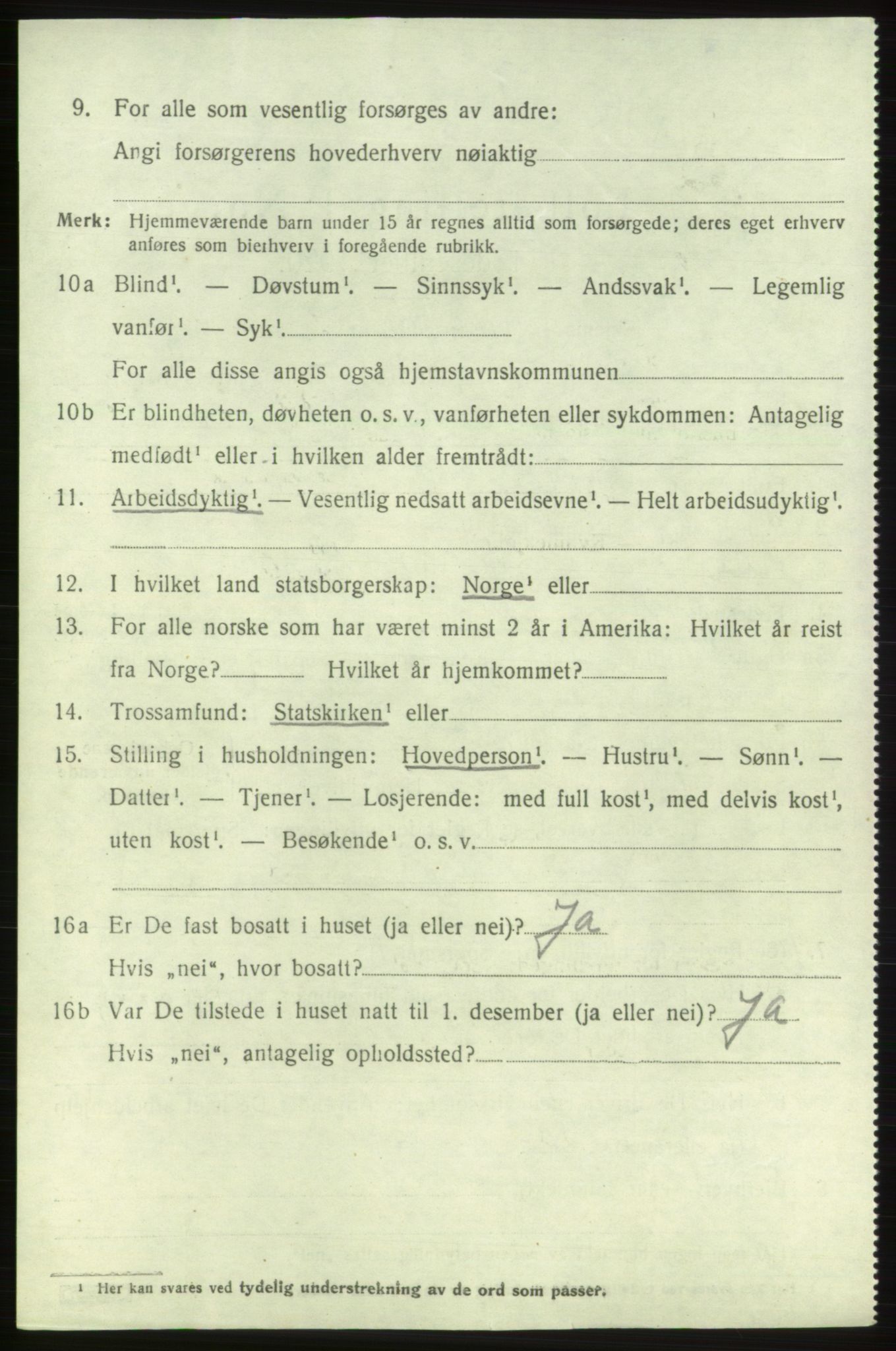 SAB, 1920 census for Etne, 1920, p. 2726