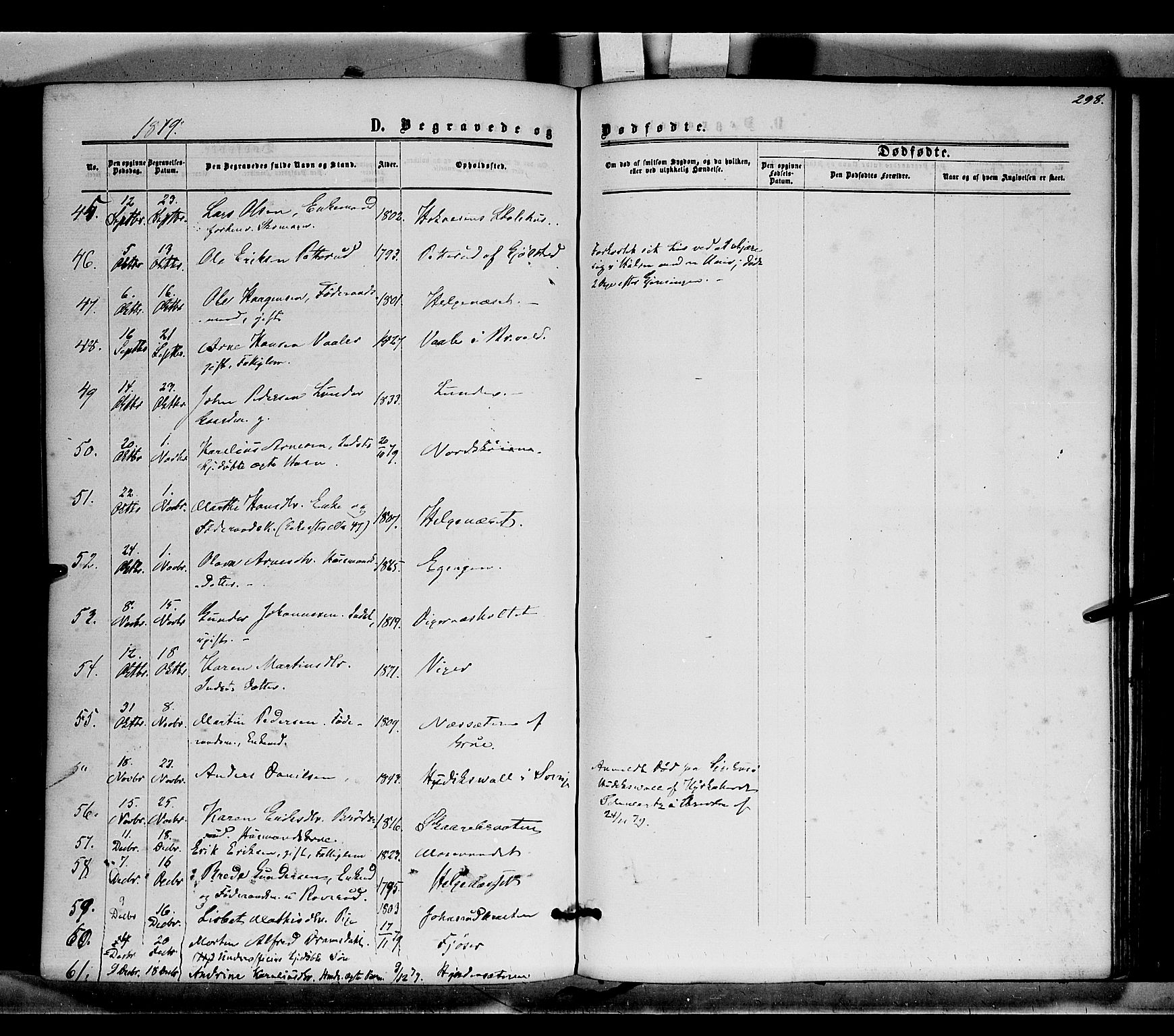 Brandval prestekontor, AV/SAH-PREST-034/H/Ha/Haa/L0001: Parish register (official) no. 1, 1864-1879, p. 298