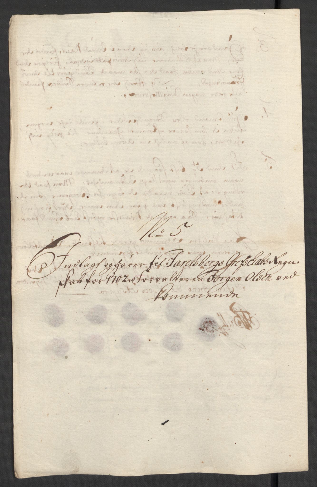 Rentekammeret inntil 1814, Reviderte regnskaper, Fogderegnskap, RA/EA-4092/R32/L1870: Fogderegnskap Jarlsberg grevskap, 1702, p. 141