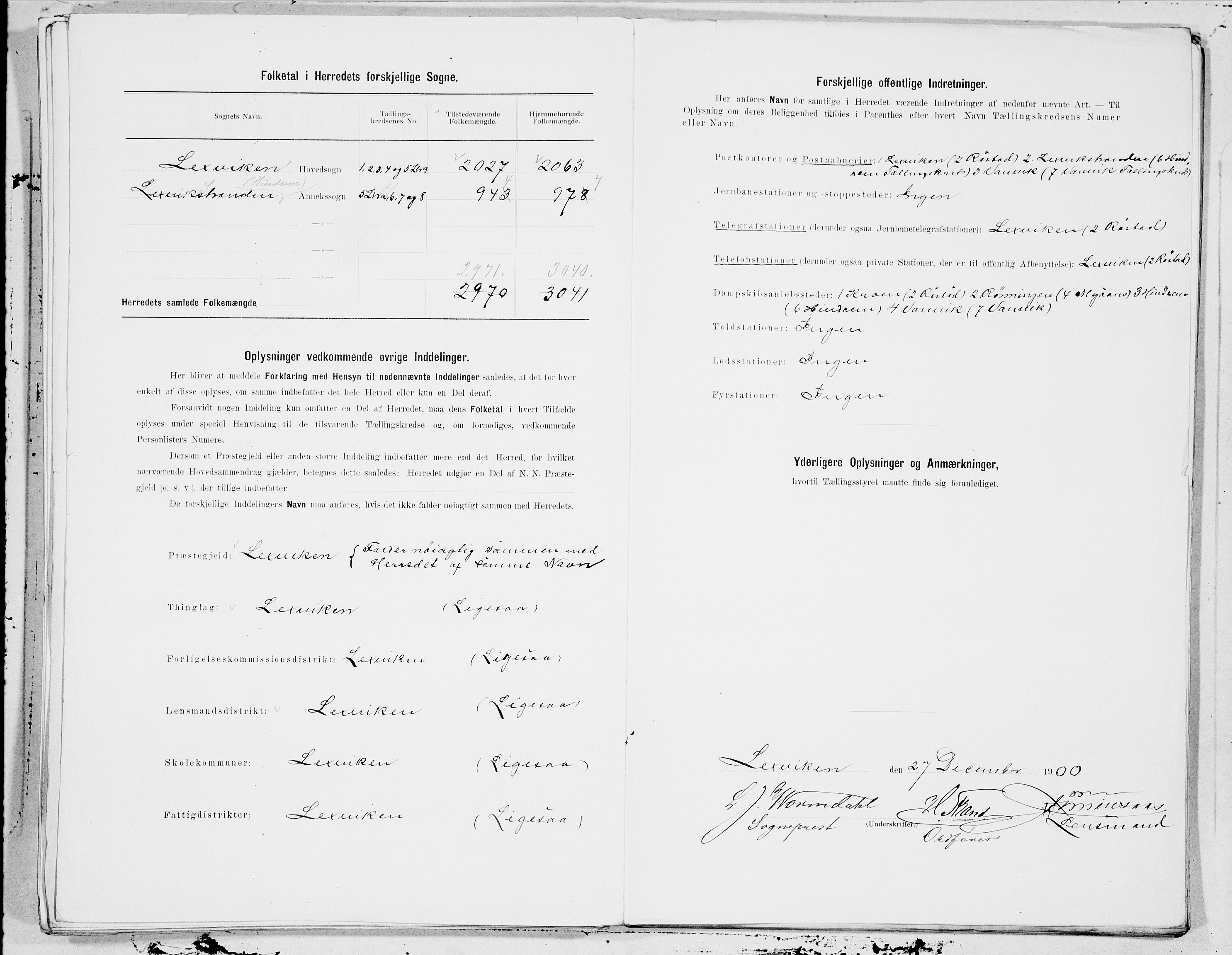 SAT, 1900 census for Leksvik, 1900, p. 21