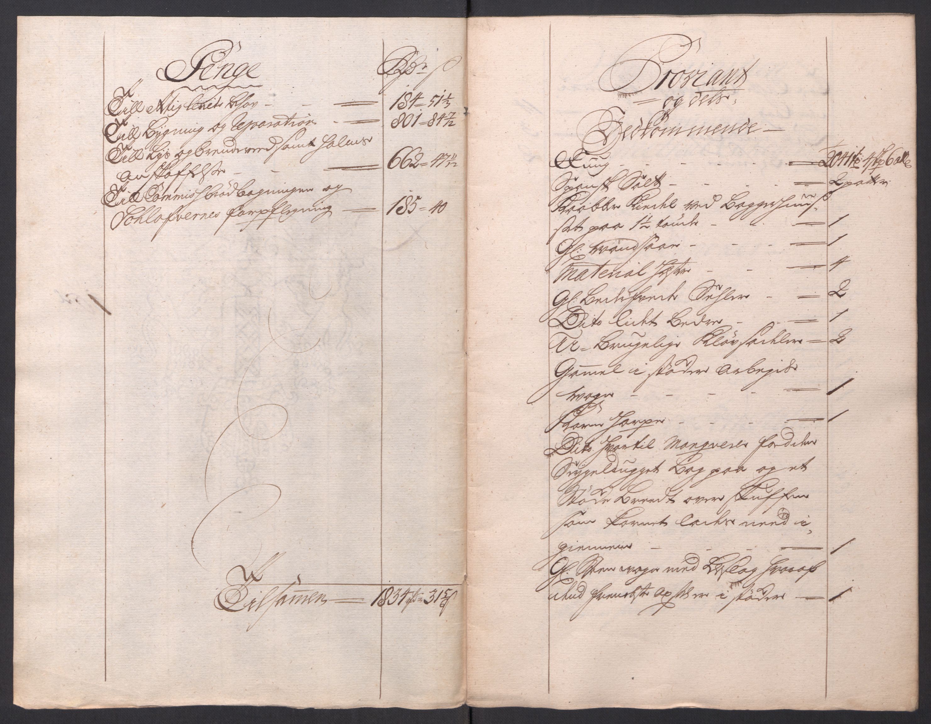 Kommanderende general (KG I) med Det norske krigsdirektorium, AV/RA-EA-5419/D/L0154: Fredriksten festning: Brev, inventarfortegnelser og regnskapsekstrakter, 1730-1739, p. 109