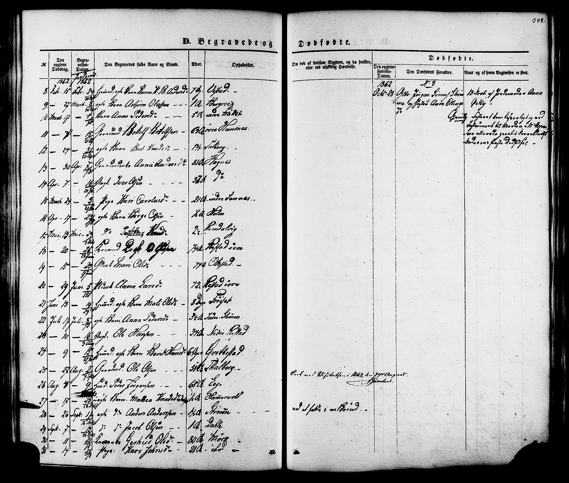 Ministerialprotokoller, klokkerbøker og fødselsregistre - Møre og Romsdal, AV/SAT-A-1454/547/L0603: Parish register (official) no. 547A05, 1846-1877, p. 332