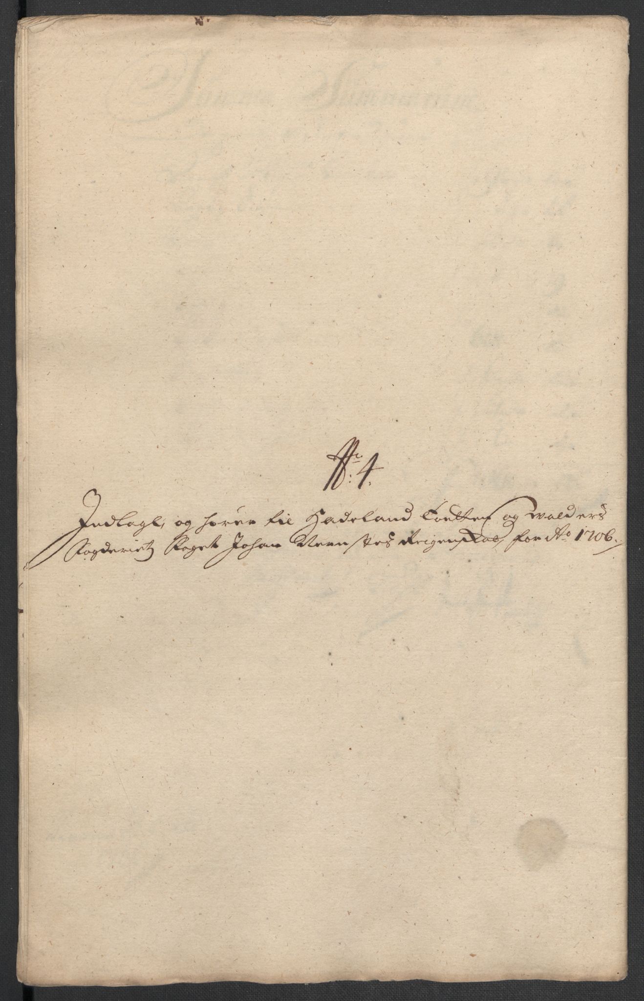 Rentekammeret inntil 1814, Reviderte regnskaper, Fogderegnskap, AV/RA-EA-4092/R18/L1304: Fogderegnskap Hadeland, Toten og Valdres, 1706, p. 270