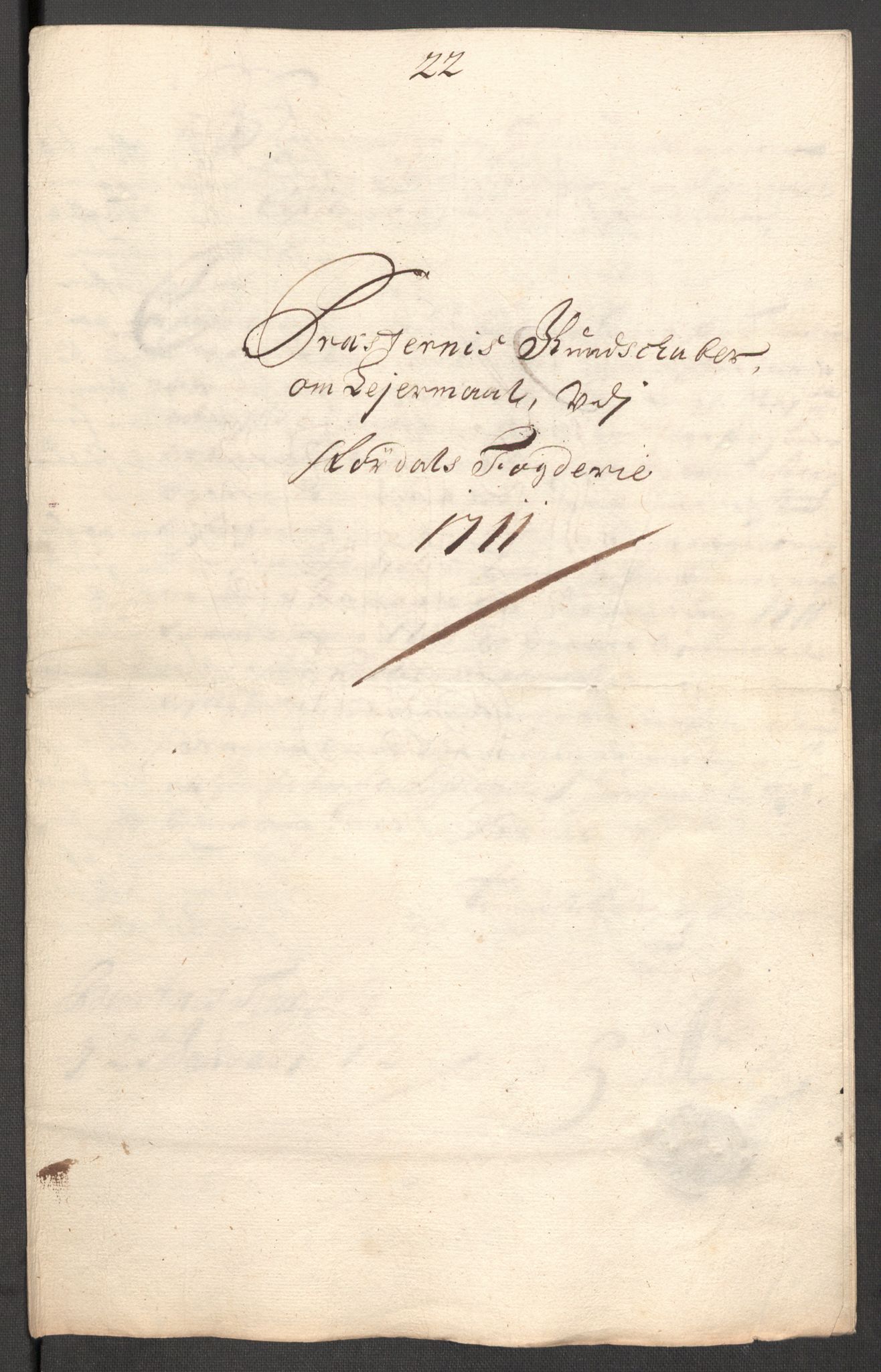 Rentekammeret inntil 1814, Reviderte regnskaper, Fogderegnskap, AV/RA-EA-4092/R62/L4201: Fogderegnskap Stjørdal og Verdal, 1711, p. 194