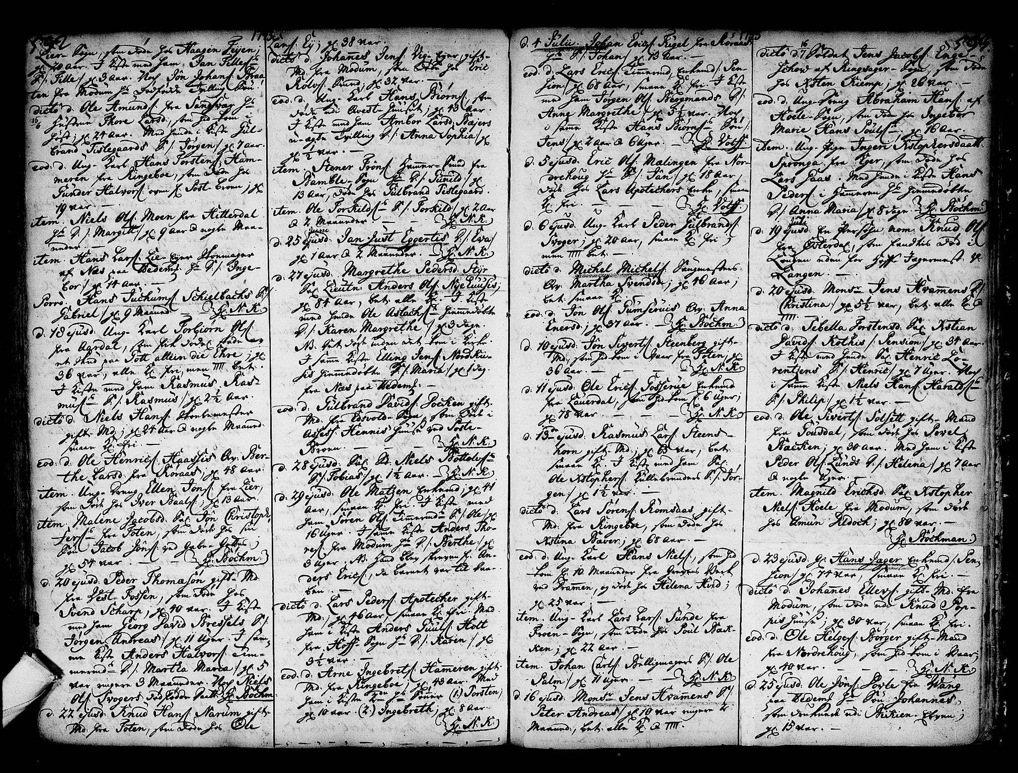 Kongsberg kirkebøker, SAKO/A-22/F/Fa/L0002: Parish register (official) no. I 2, 1721-1743, p. 532-533