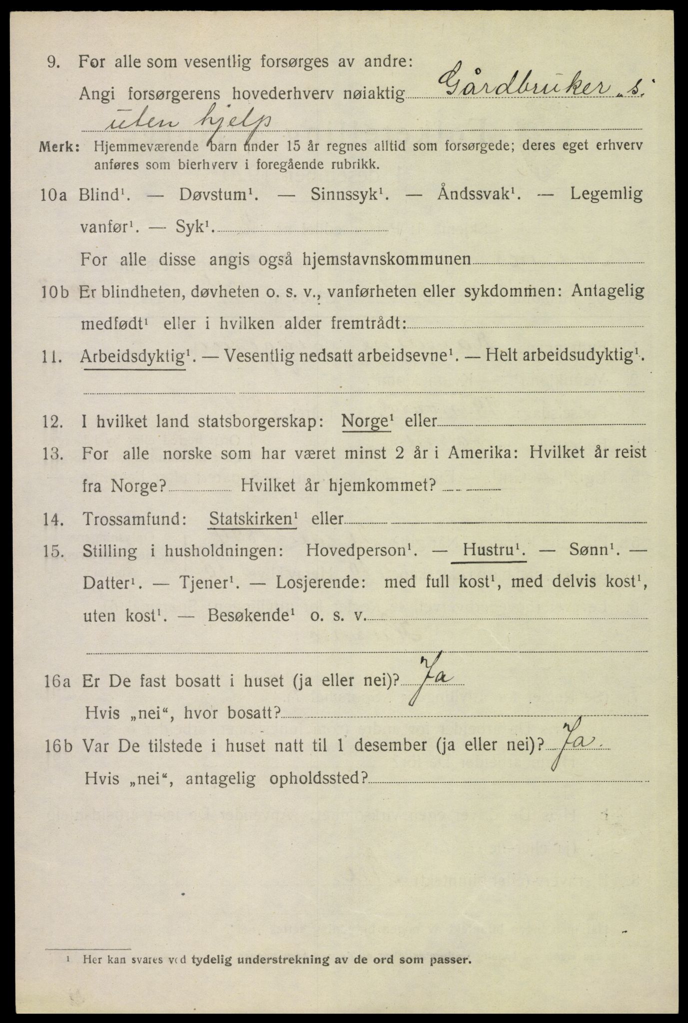 SAH, 1920 census for Åsnes, 1920, p. 2137