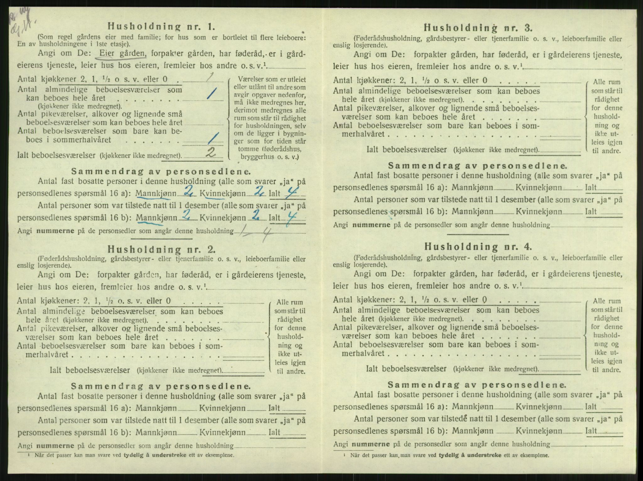 SAT, 1920 census for Vikna, 1920, p. 1138