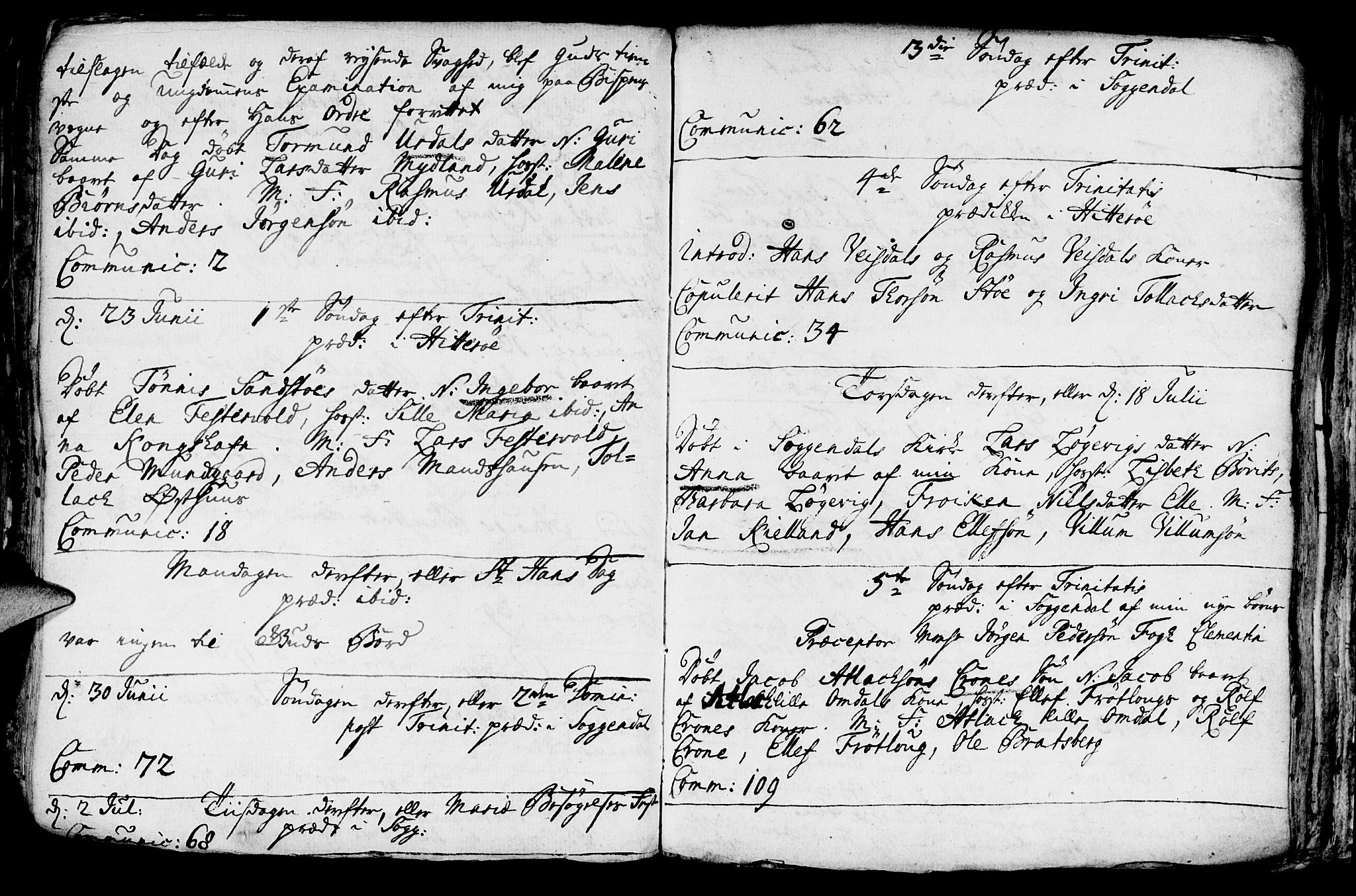 Sokndal sokneprestkontor, AV/SAST-A-101808: Parish register (official) no. A 1, 1729-1740