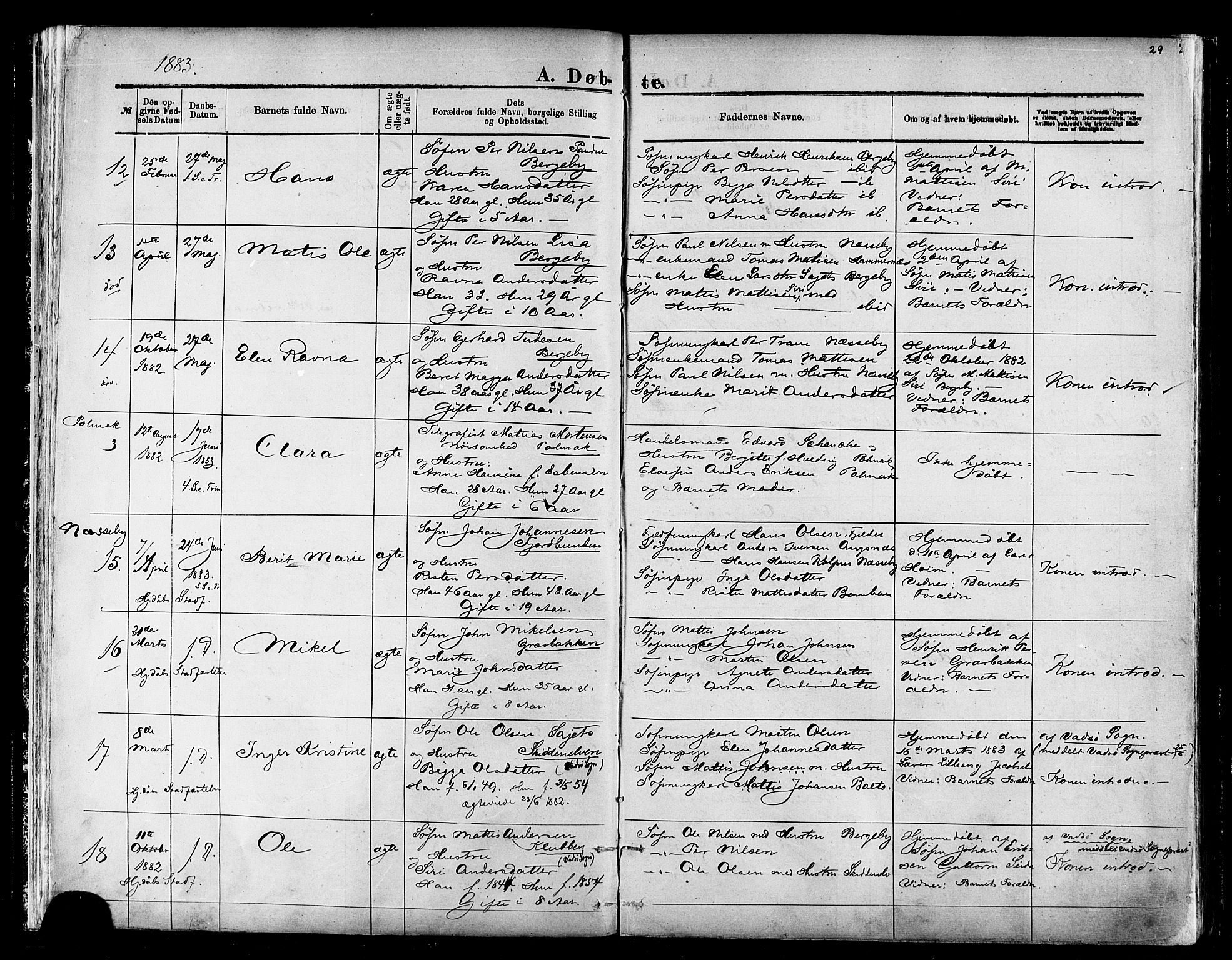 Nesseby sokneprestkontor, SATØ/S-1330/H/Ha/L0004kirke: Parish register (official) no. 4, 1877-1884, p. 29