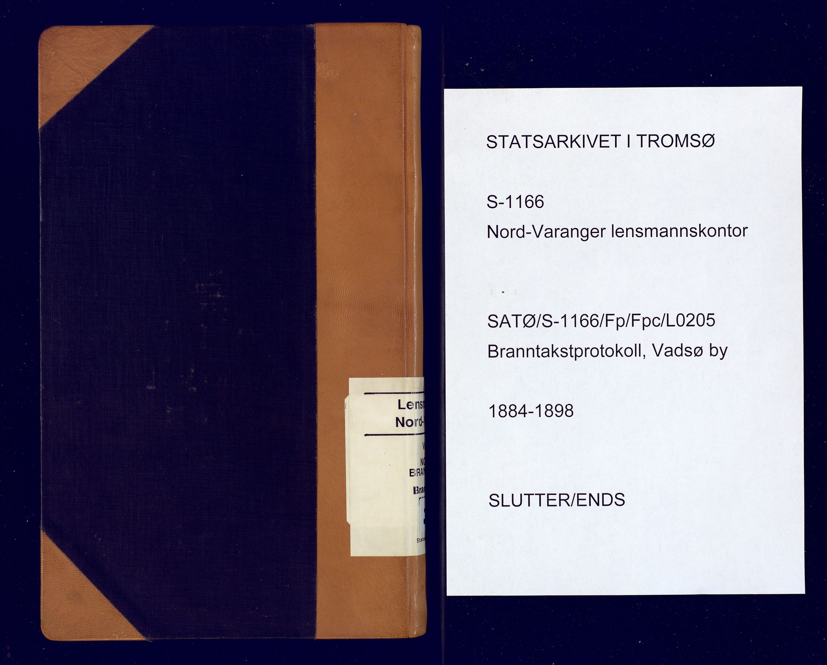 Nord-Varanger (Vadsø) lensmannskontor, AV/SATØ-S-1166/1/Fp/Fpc/L0205: Branntakstprotokoller Vadsø by, 1884-1898