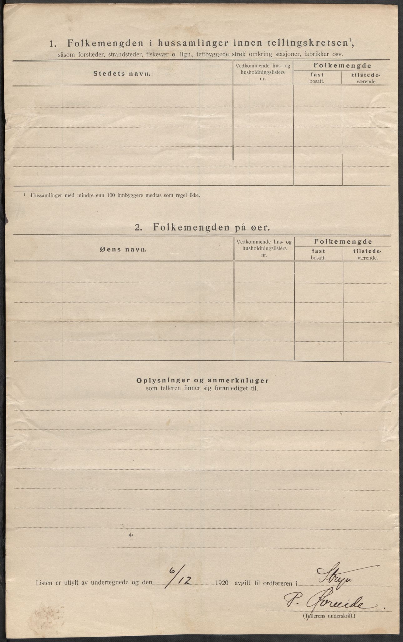 SAB, 1920 census for Stryn, 1920, p. 34
