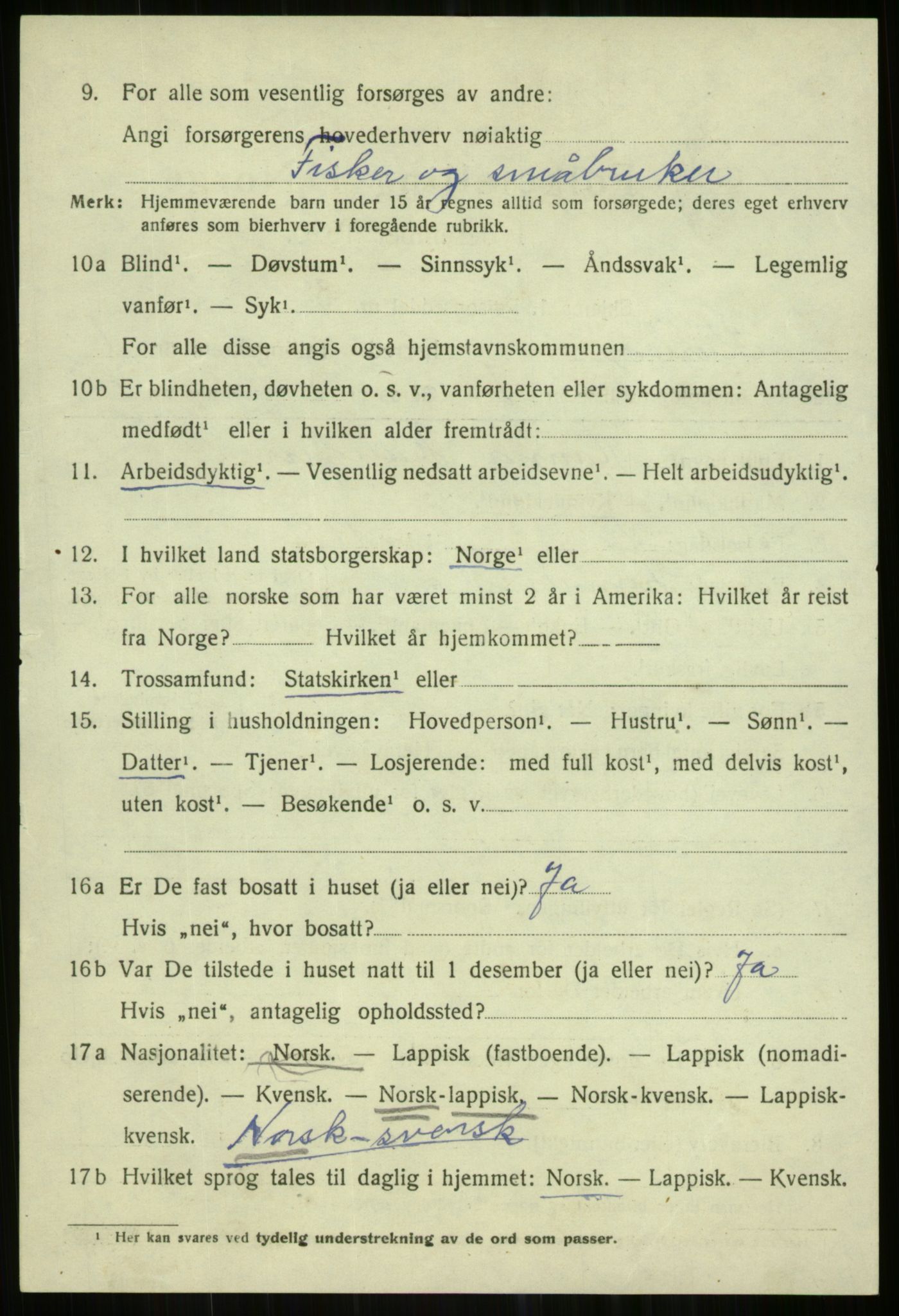 SATØ, 1920 census for Karlsøy, 1920, p. 753