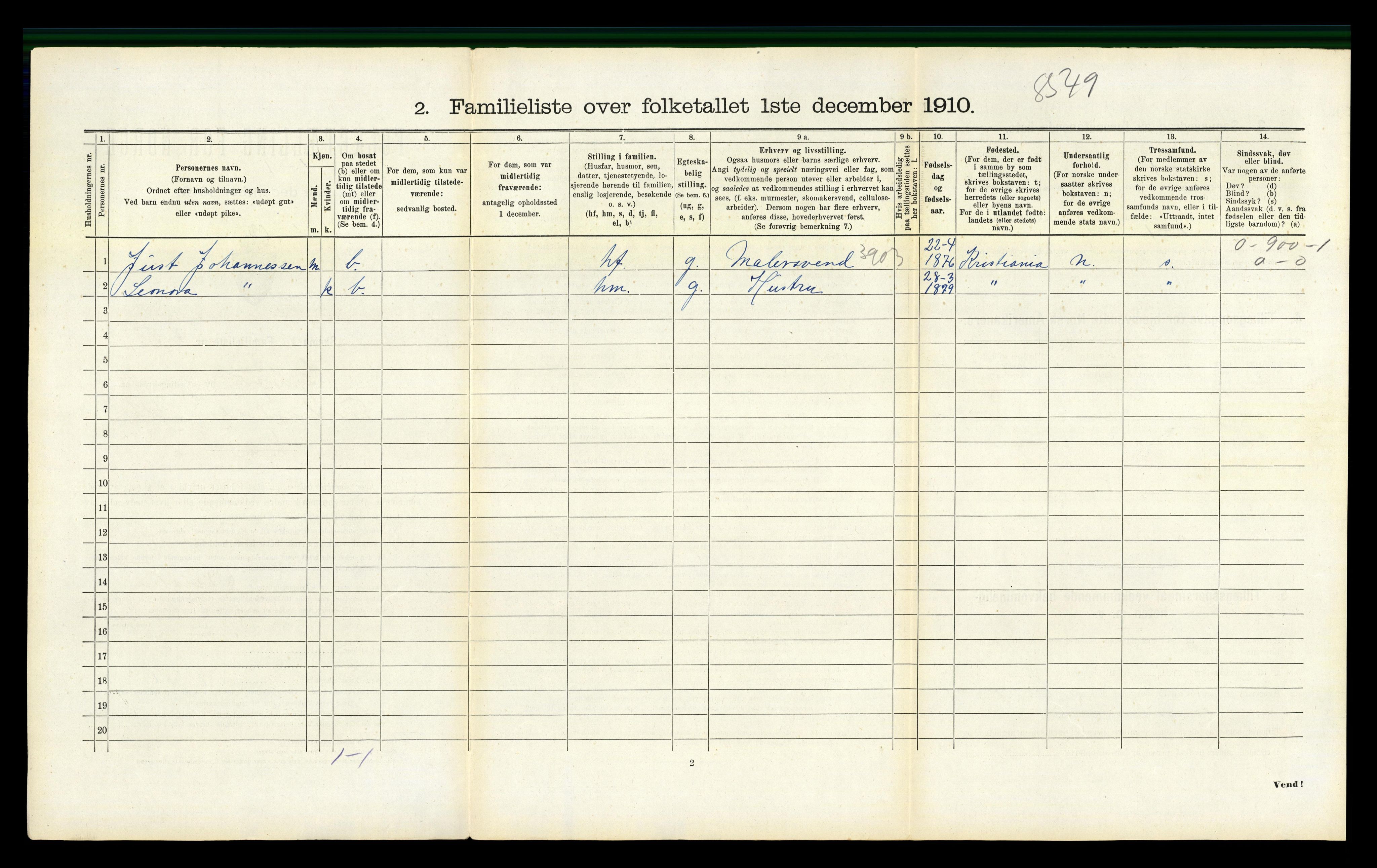 RA, 1910 census for Gjøvik, 1910, p. 1347